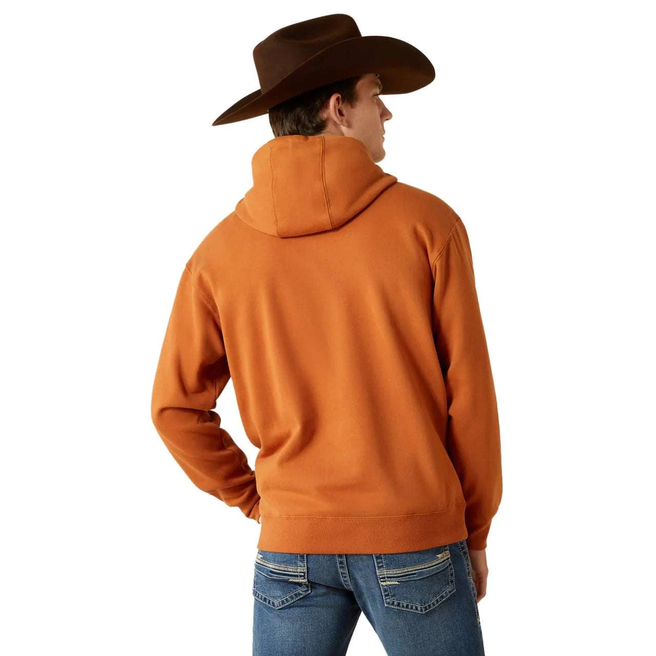 ARIAT MENS STITCH SHIELD LOGO HOODIE ADOVE 10062493 Laherradurawwnc.com