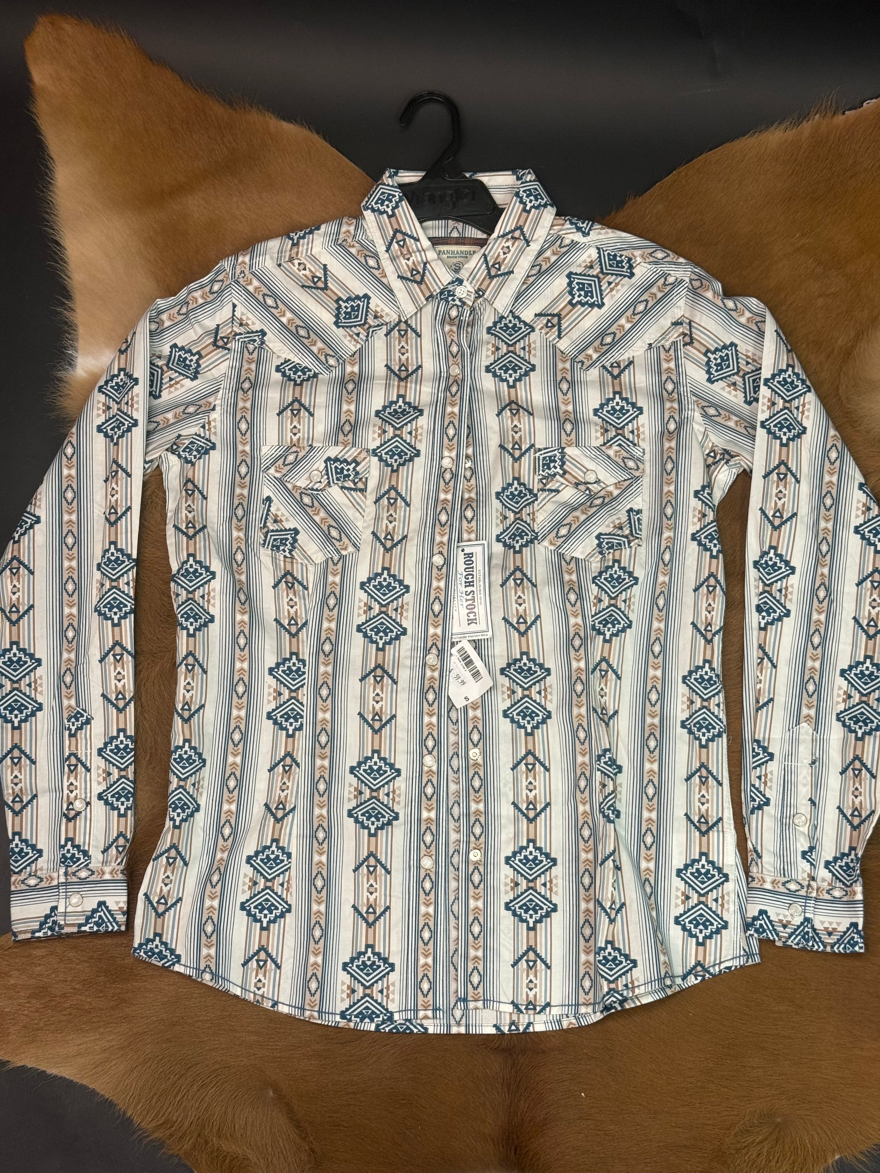 PANHANDLE WOMEN by ECRU LADIES LS SNAP R4S2515