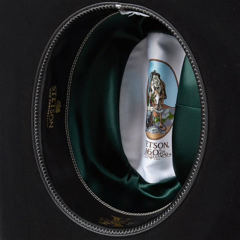 STETSON 100X THE GOLDEN EAGLE BLACK COPA CHICA PREMIUM FELT HAT