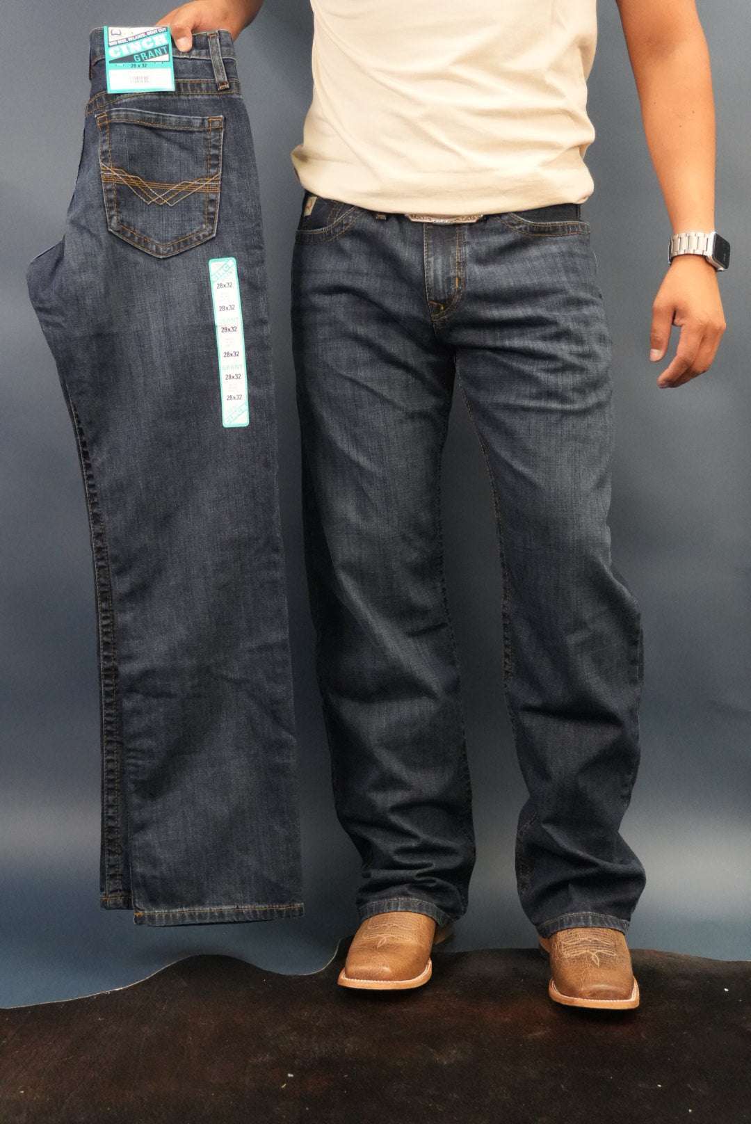CINCH GRANT MID RISE RELAXED BOOT Cut MB31937001 Laherradurawwnc.com