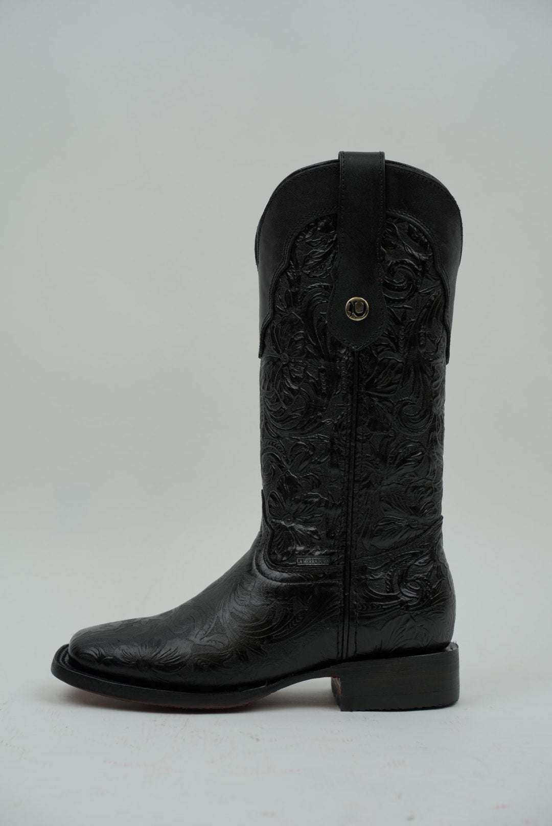 LA HERRADURA WOMEN MILA BLACK RED BOTTOM SQ TOE Laherradurawwnc.com