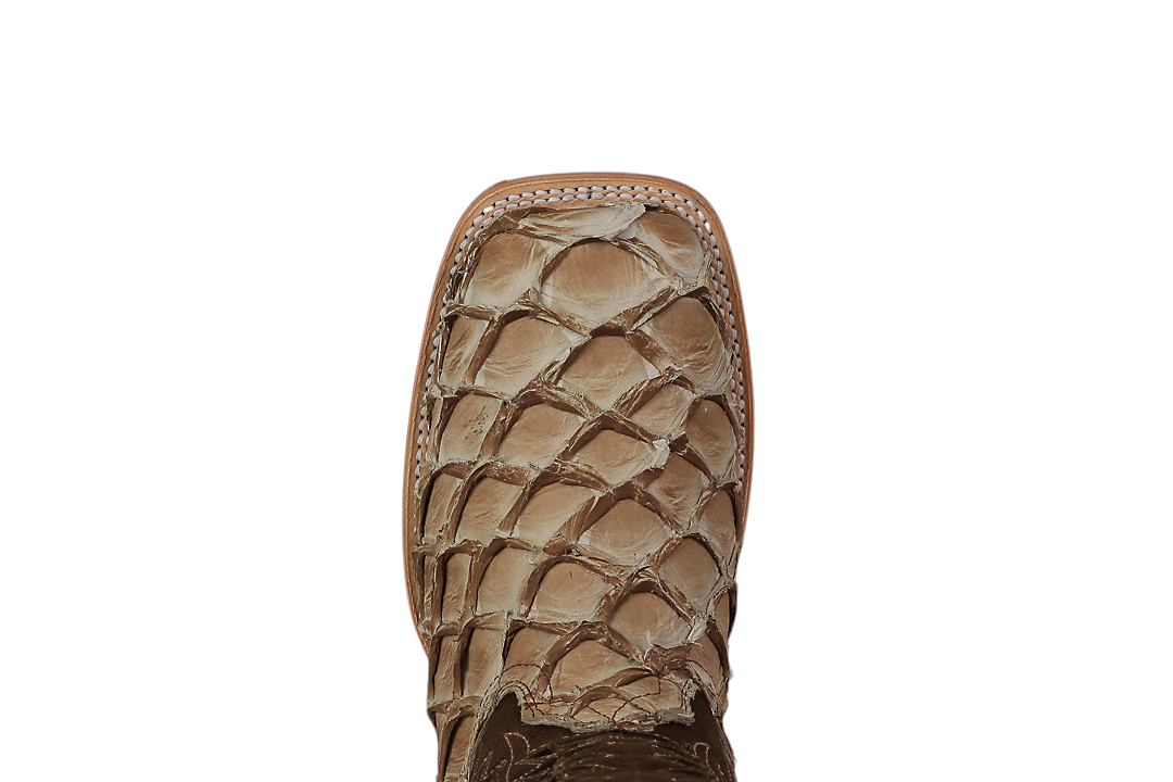 LA HERRADURA LH007 MEN’S BOOTS EXOTIC-RANCHERA FISH SAFARI ECLIPSE SQ-TOE EE
