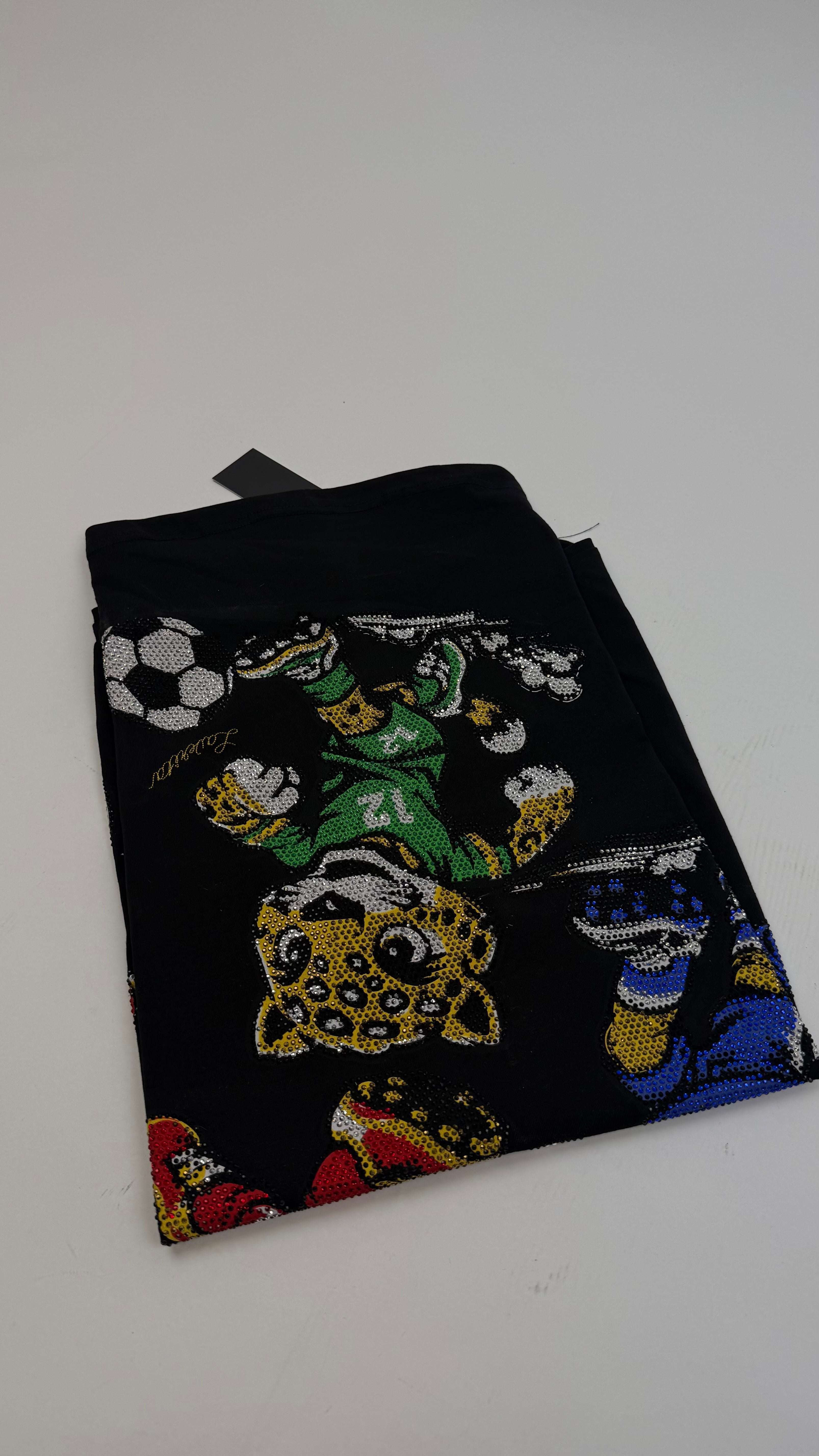 LAVERITA BLACK T-SHIRT WORLD CUP -LAV94828 Laherradurawwnc.com