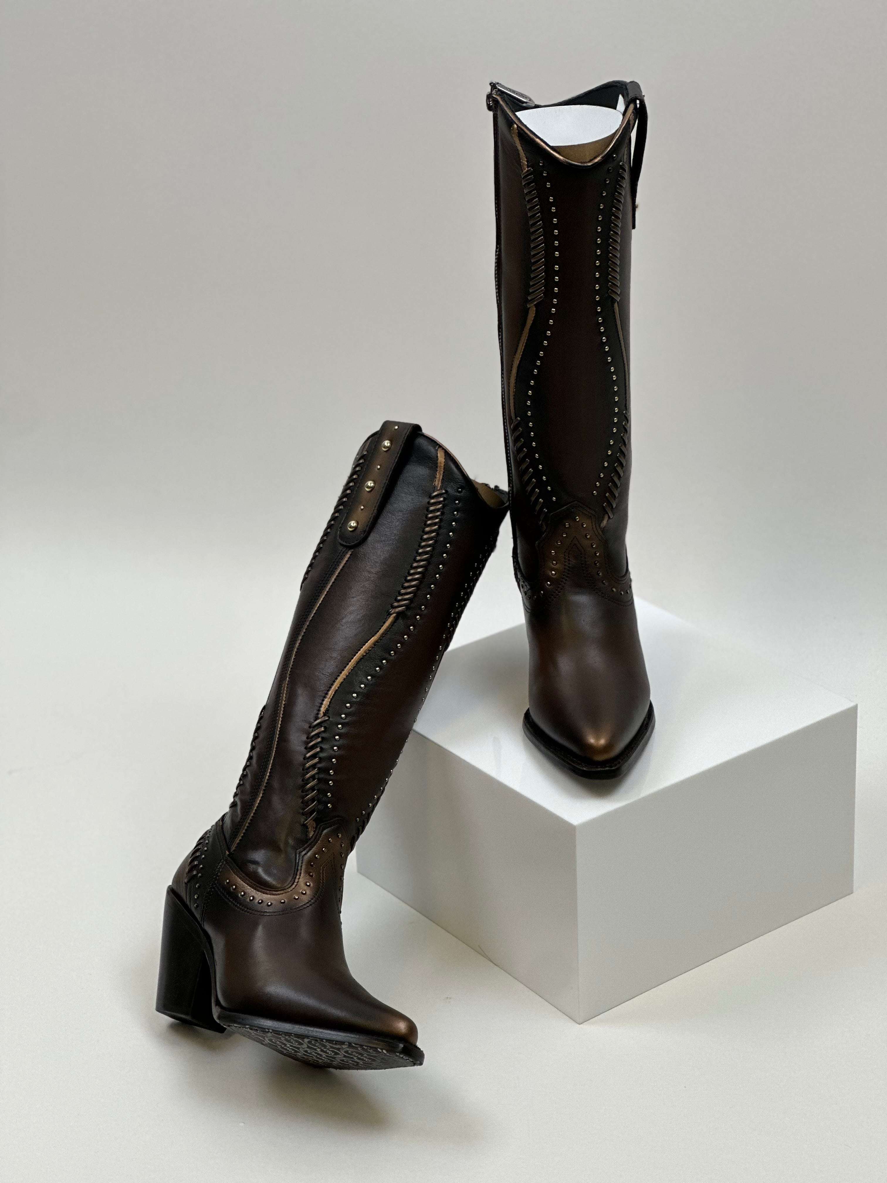 WOMEN’S CUADRA TALL BOOT RES VINTAGE CAMALEON BROWN SUAVE CC260 Laherradurawwnc.com