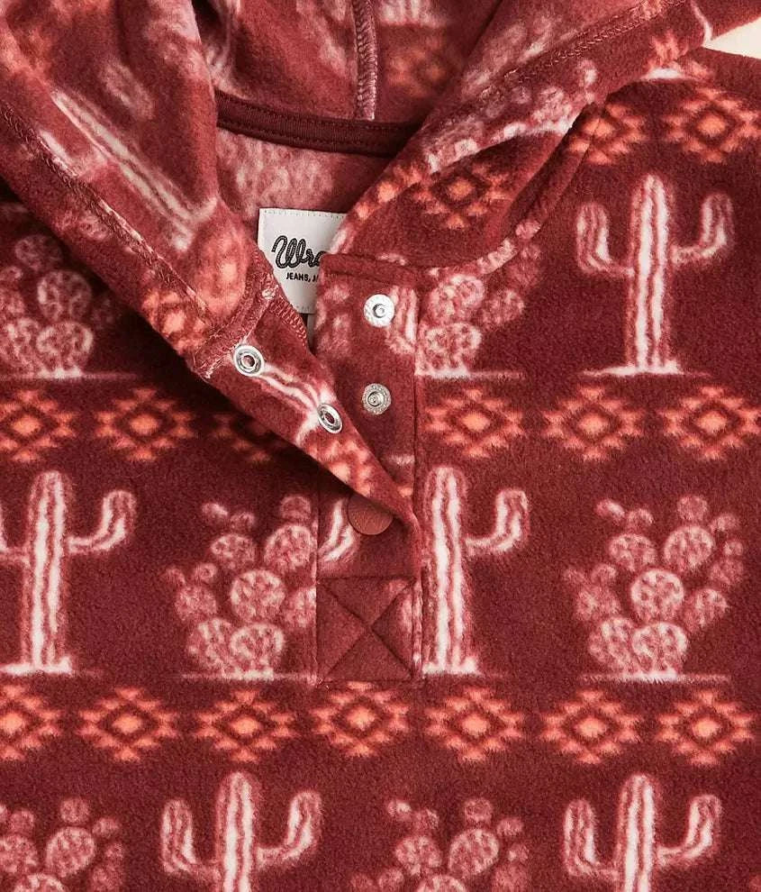 Wrangler Girls Burgundy Serape Stripe Pullover 112353143 Laherradurawwnc.com