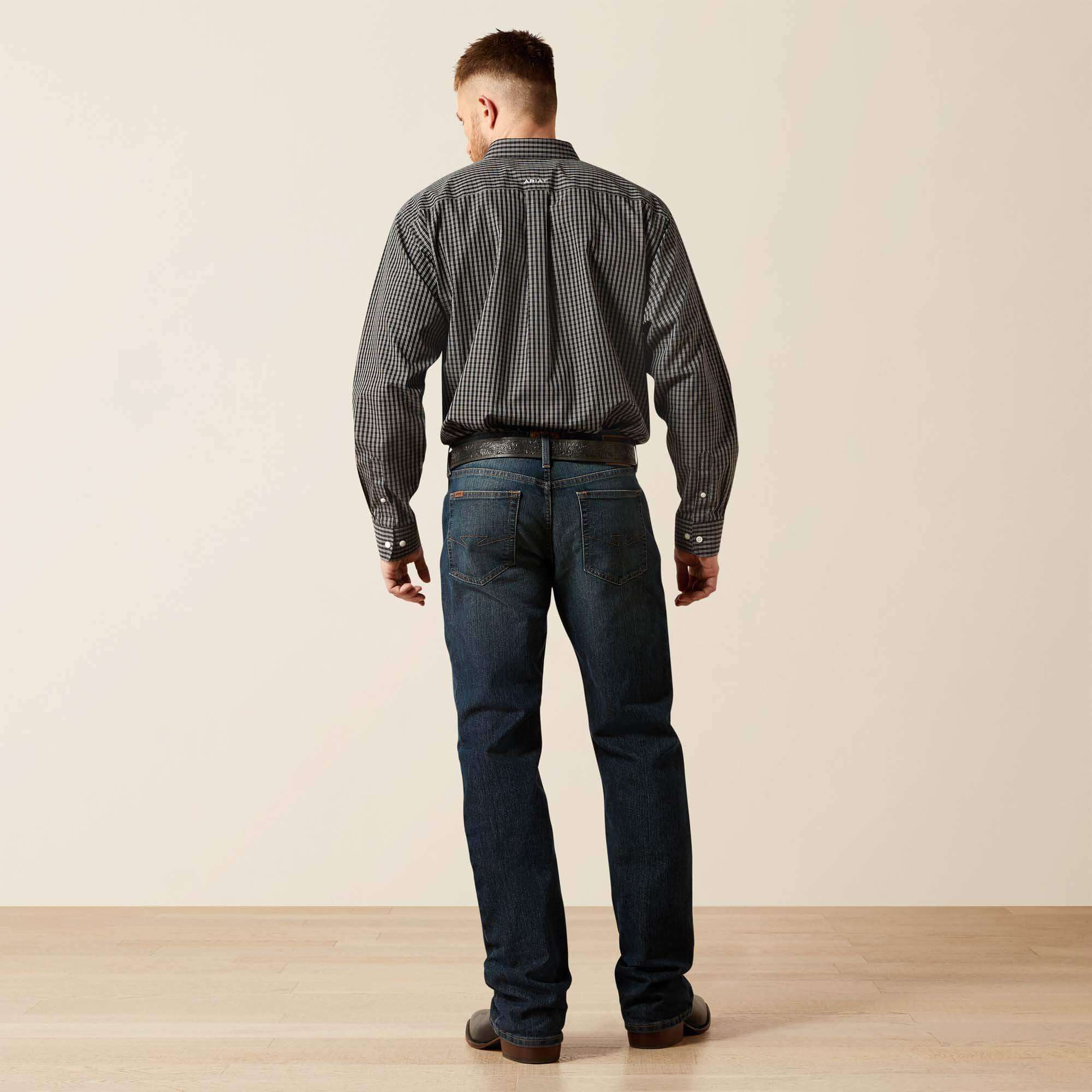 MENS M4 ARIAT RELAXED BOOT CUT STRETCH ATLAS JEANS 10065930 Laherradurawwnc.com