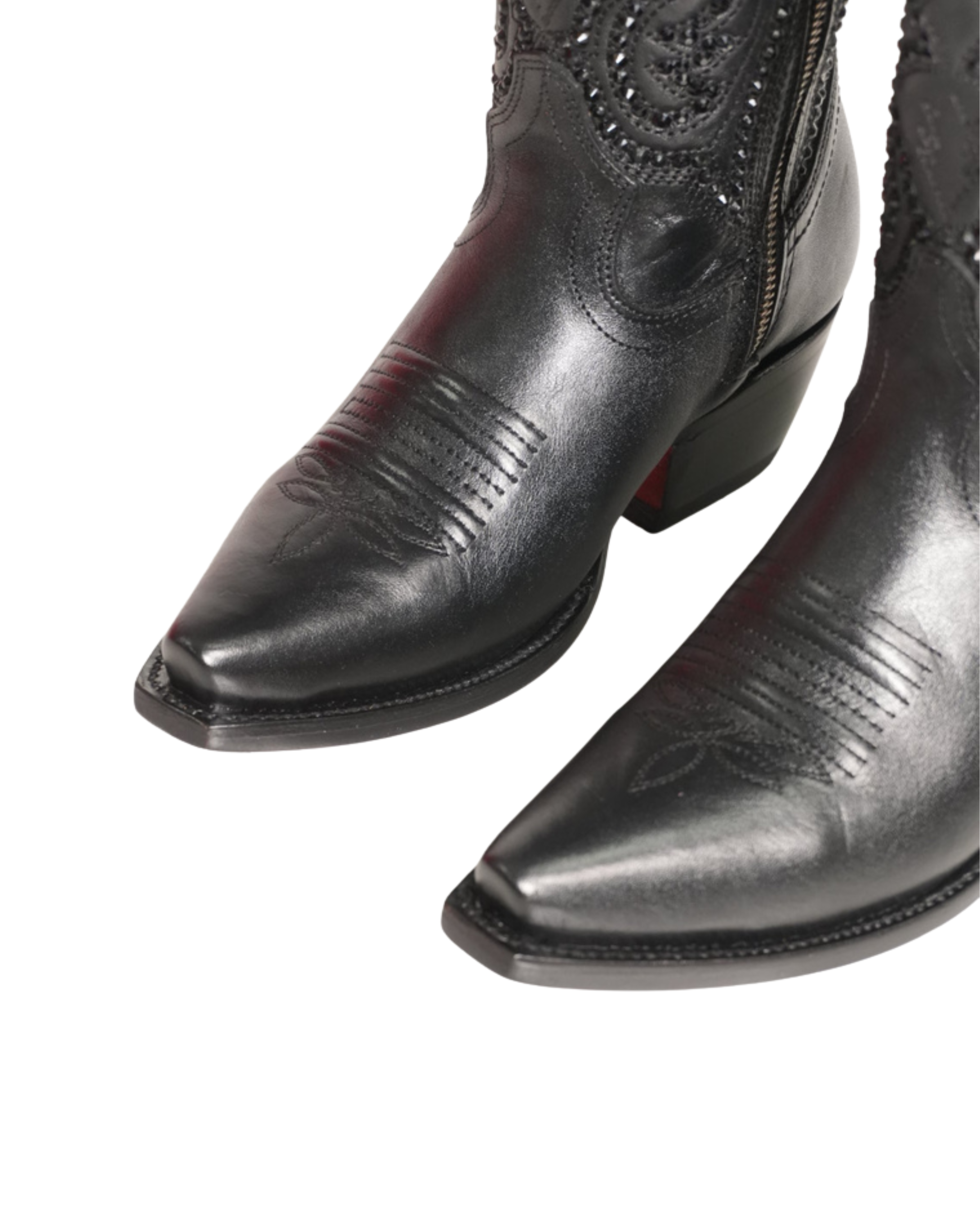 LA HERRADURA BOTA ALTA DE MUJER LUCILA PUNTUAL ALCE NEGRO PUNTA DE AGUJA