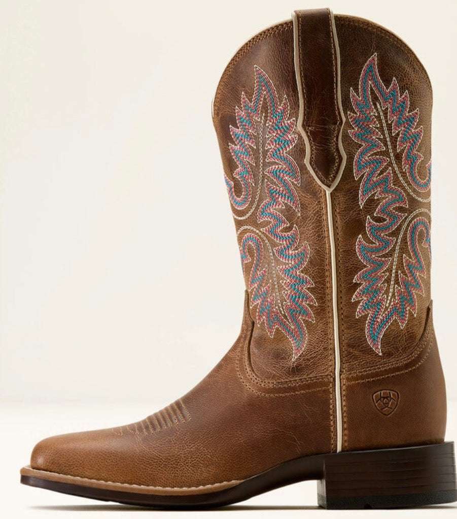 WOMENS BOOT CANYON POINT MESA BROWN WIDE SQUARE 10074304 Laherradurawwnc.com