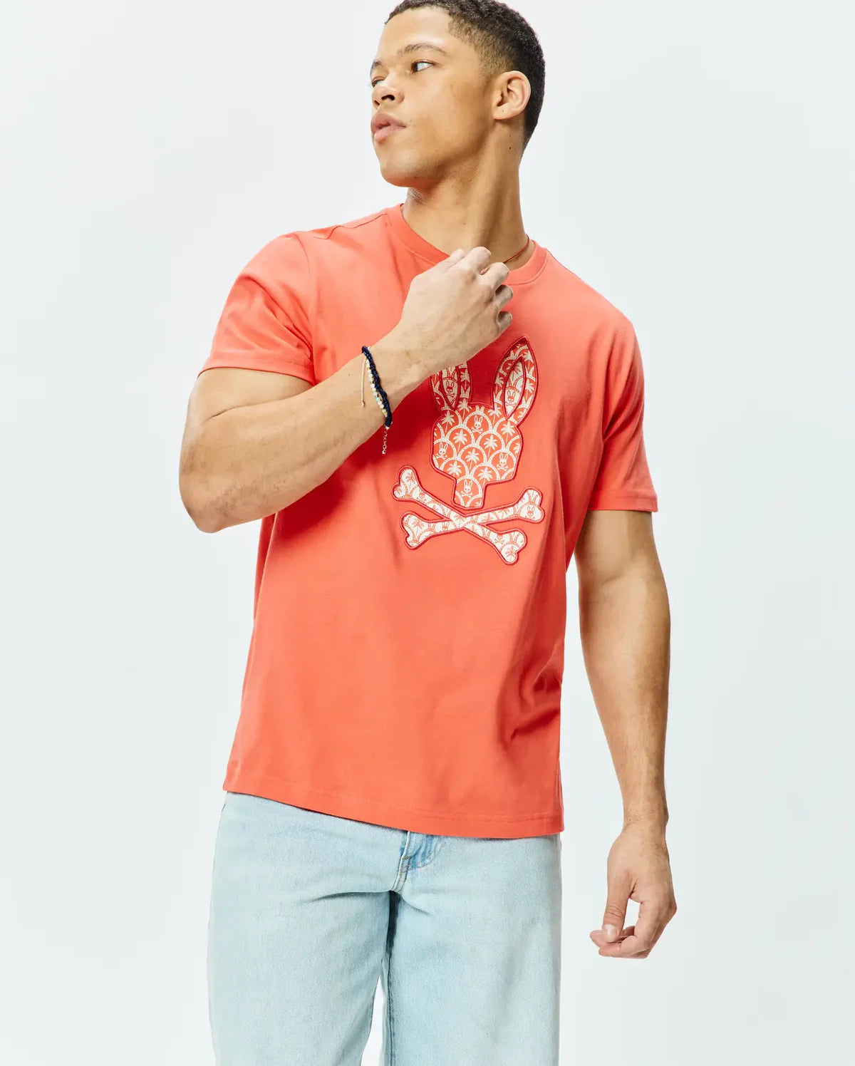 PSYCHO BUNNY BRAD GRAPHIC TEE EMBERGLOW - MT0200274