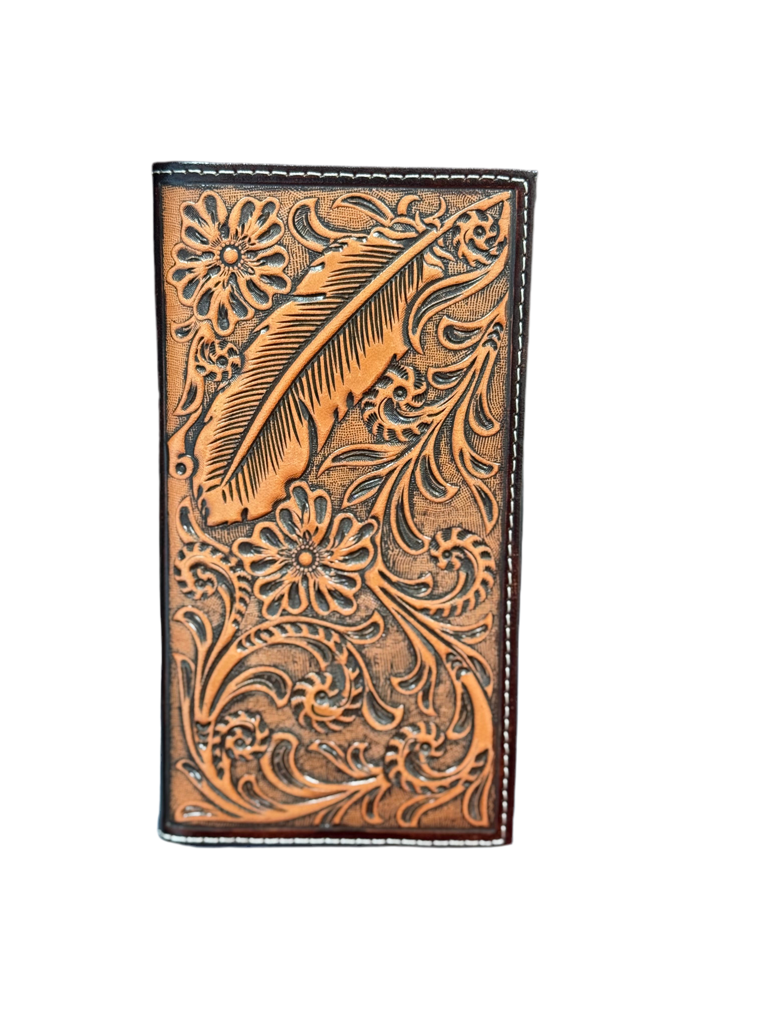 MENS ARIAT ID RODEO WALLET/ CHECKBOOK COVER - A3557502