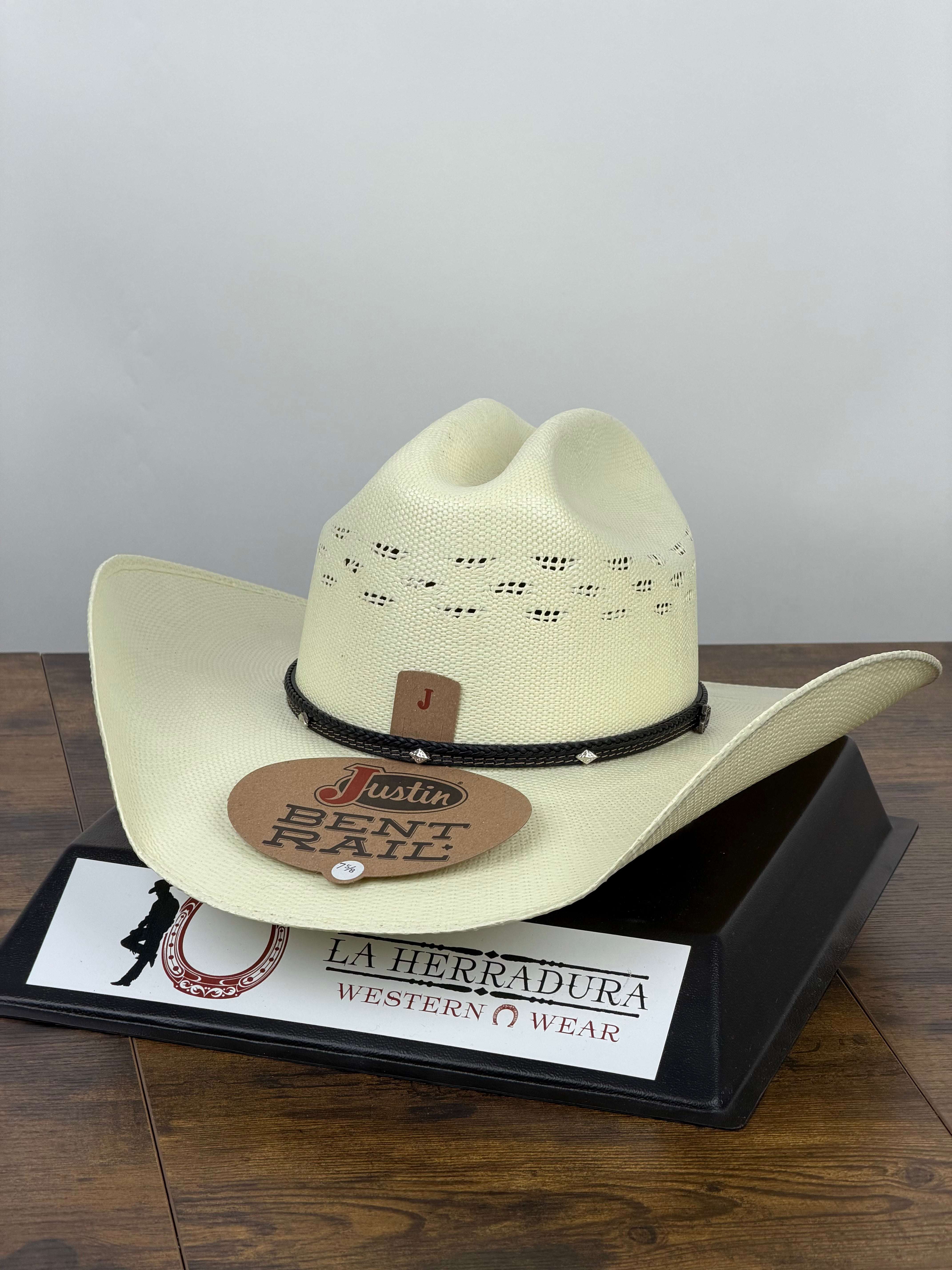 JUSTIN FALCON IVORY STRAW HAT JS4256FLCN44 Laherradurawwnc.com