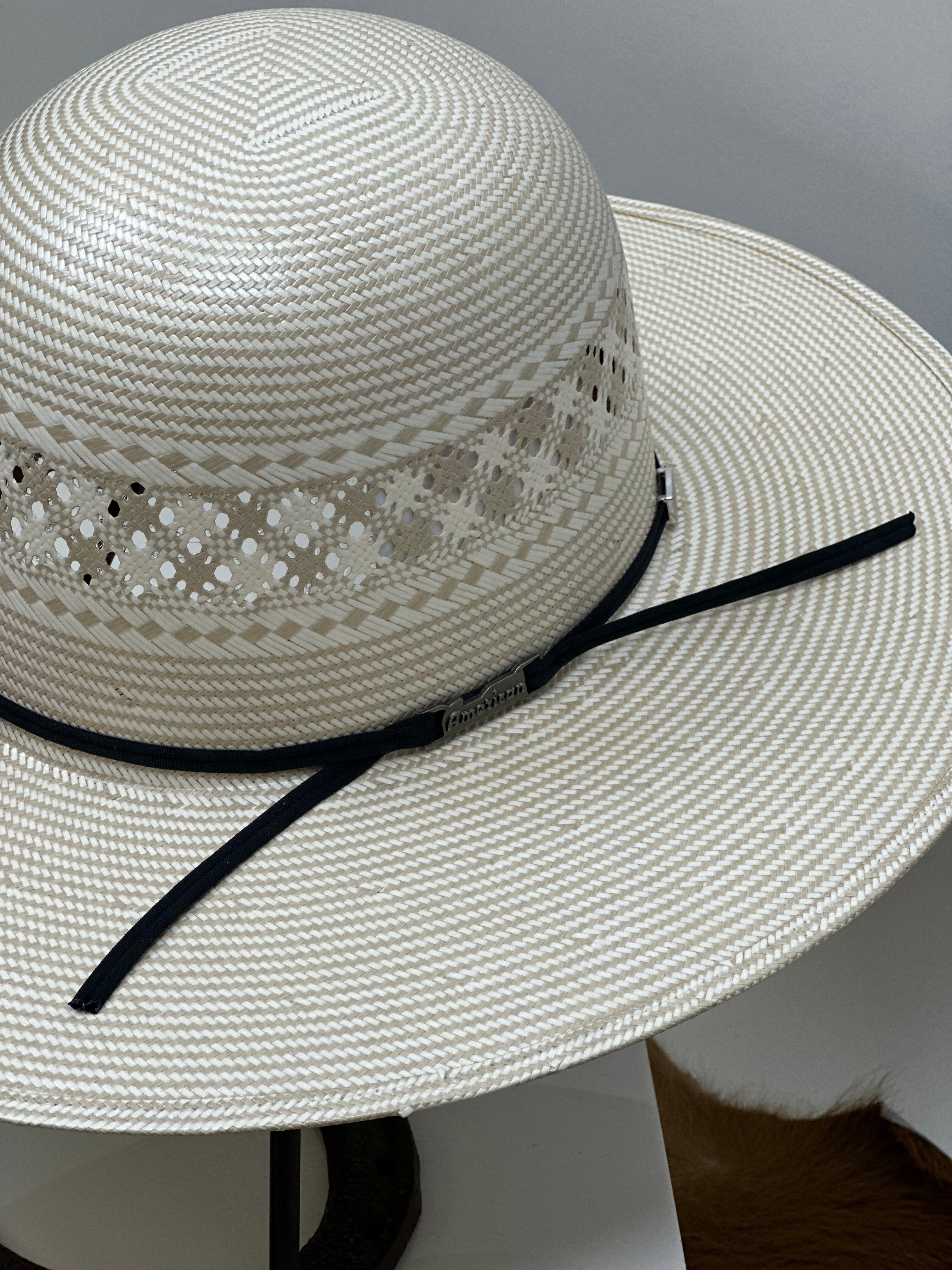 1011 AMERICAN HAT OPEN CROWN STRAW HAT STYLE
