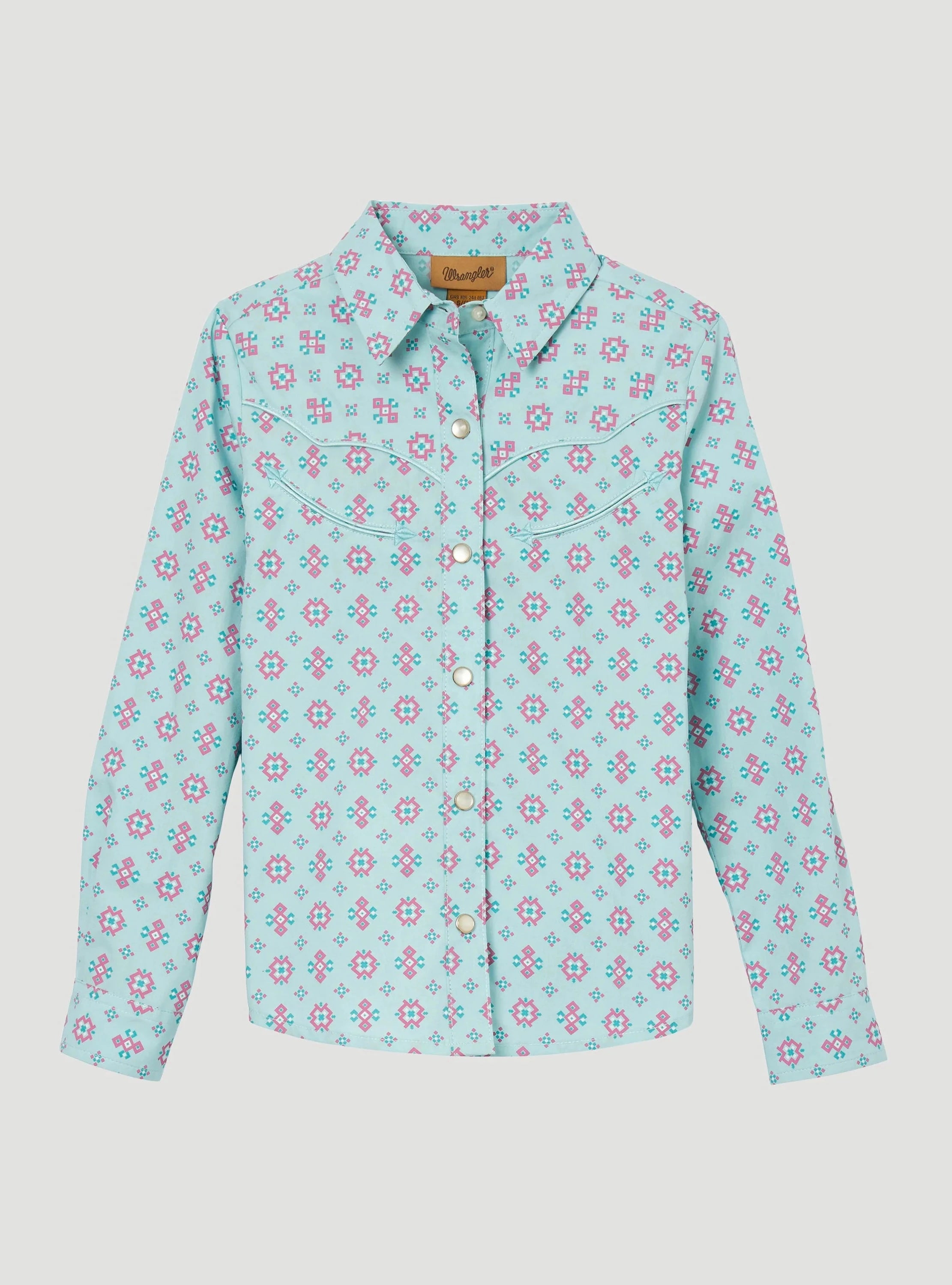 CAMISA MANGA LARGA WRANGLER AC NIÑA TURQUESA 112344088