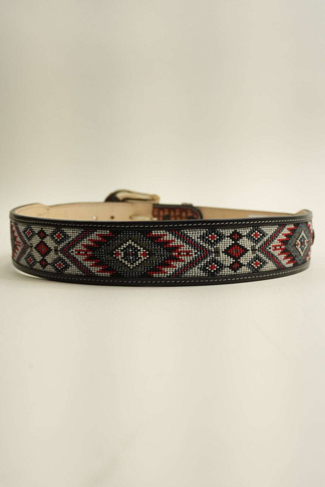 LA HERRADURA THIN WOVEN TAN BELT AZTEC RED/GREY NEW DESIGN Laherradurawwnc.com