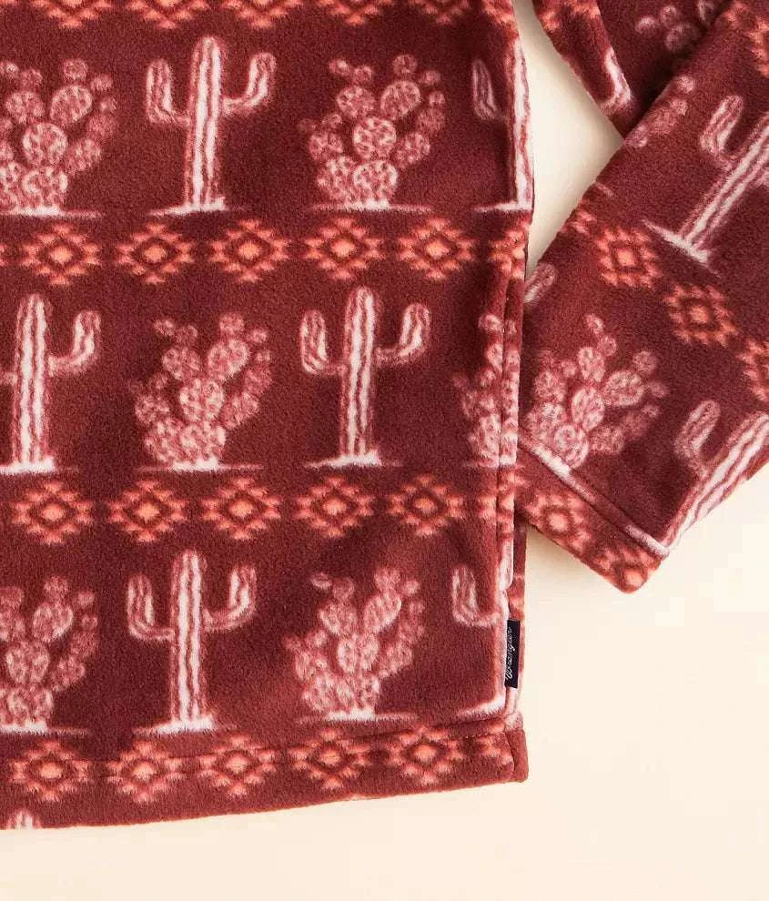 Wrangler Girls Burgundy Serape Stripe Pullover 112353143 Laherradurawwnc.com