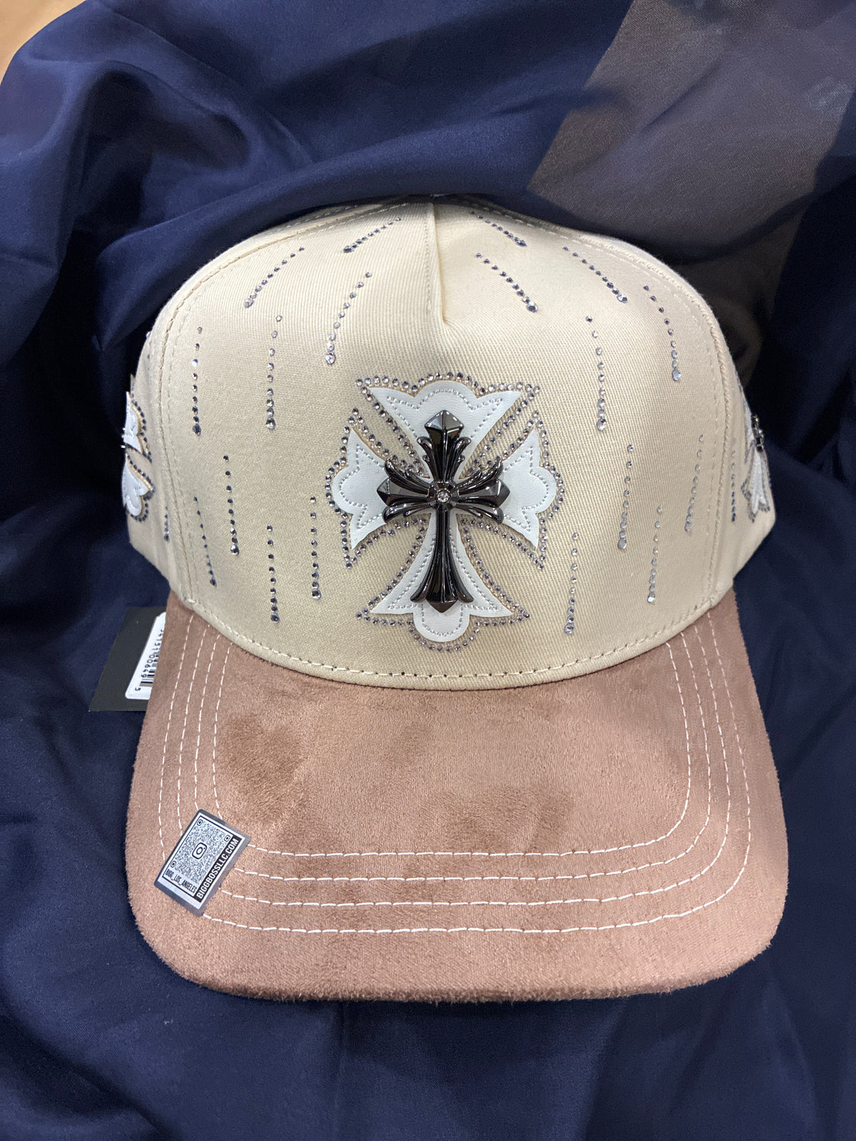 BIGG BOSS HATS COLLECTION TAN/SUEDE BROWN CROSS