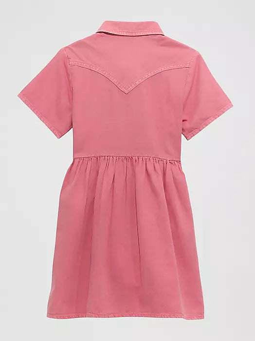 WRANGLER DENIM LONG SLEEVE PINK SHIRT 112375188