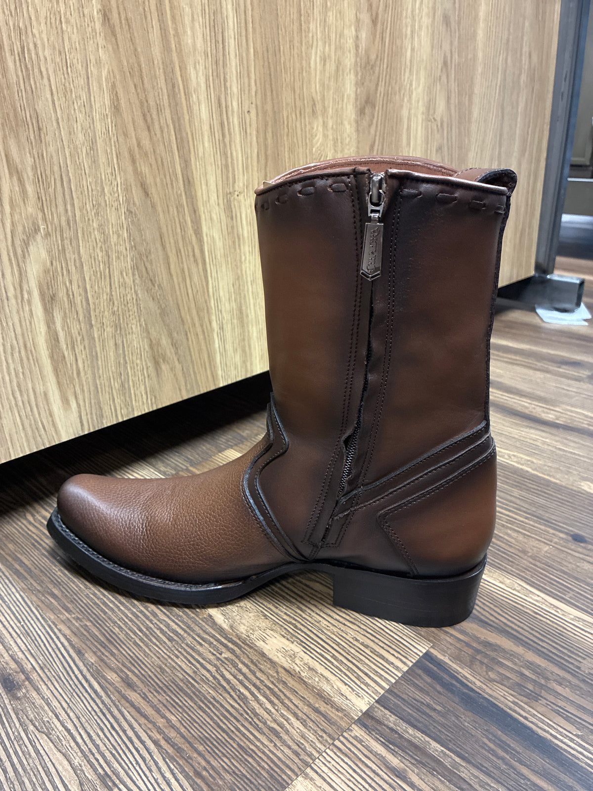 HONEY LASER & ZIPPER NARROW SQUARE TOE CU851