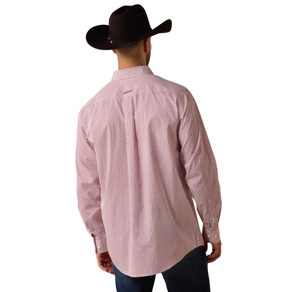 ARIAT MENS WF WILDE FTD LS SHRT RHUBARB LEAF PRINT 10073689