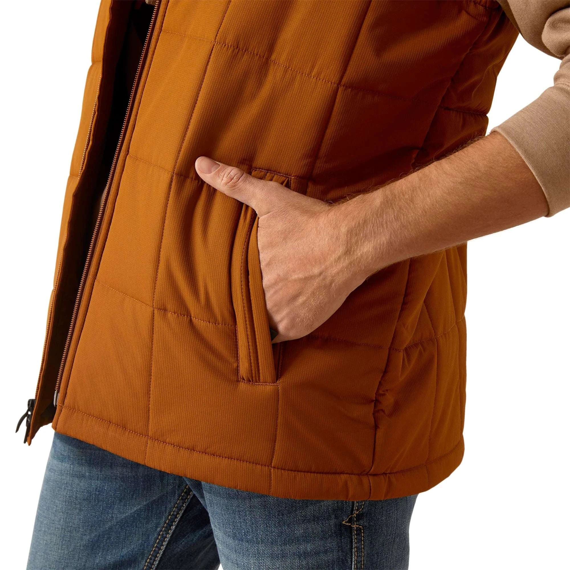 ARIAT Crius Ins Chestnut Vest-10046736 Laherradurawwnc.com