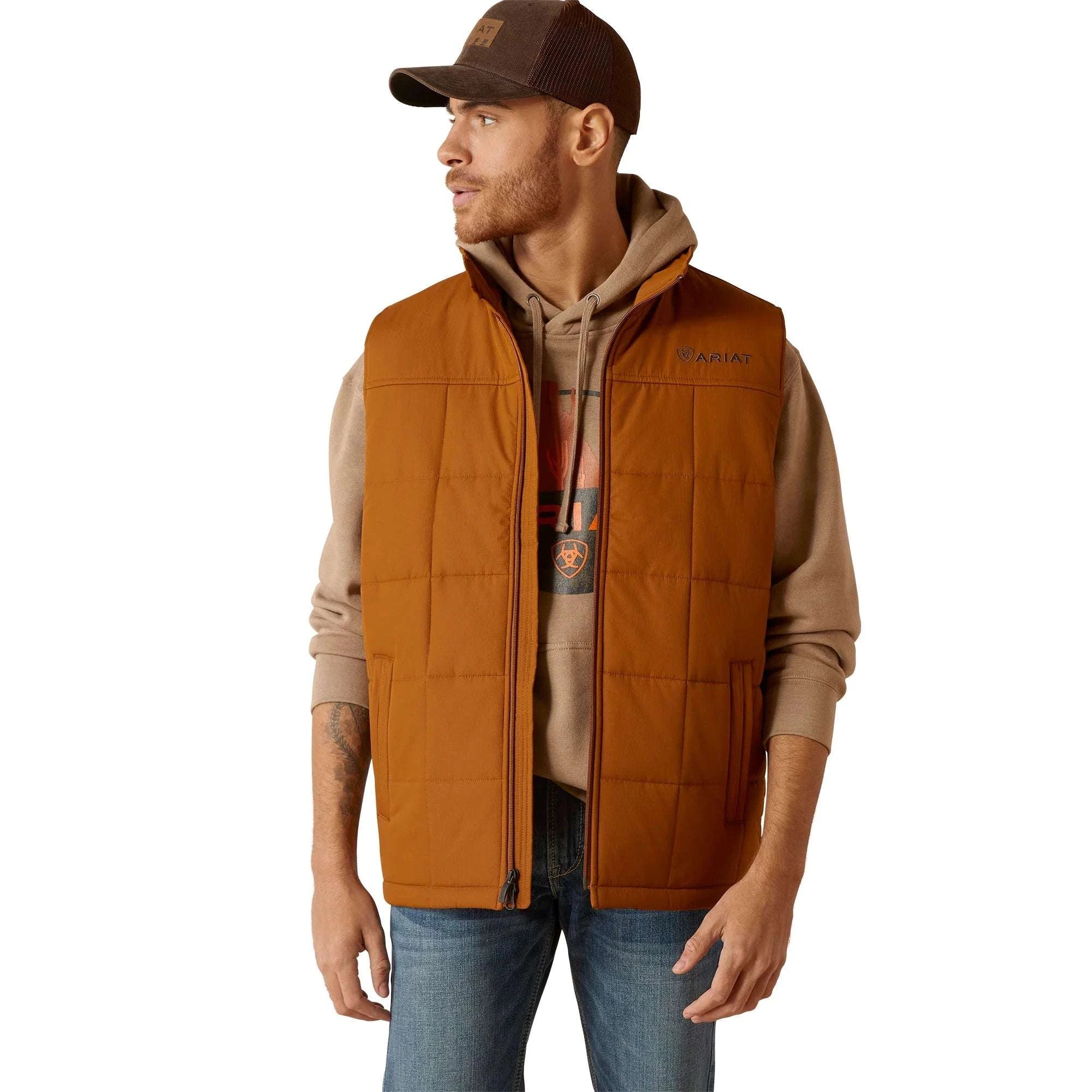 ARIAT Crius Ins Chestnut Vest-10046736 Laherradurawwnc.com