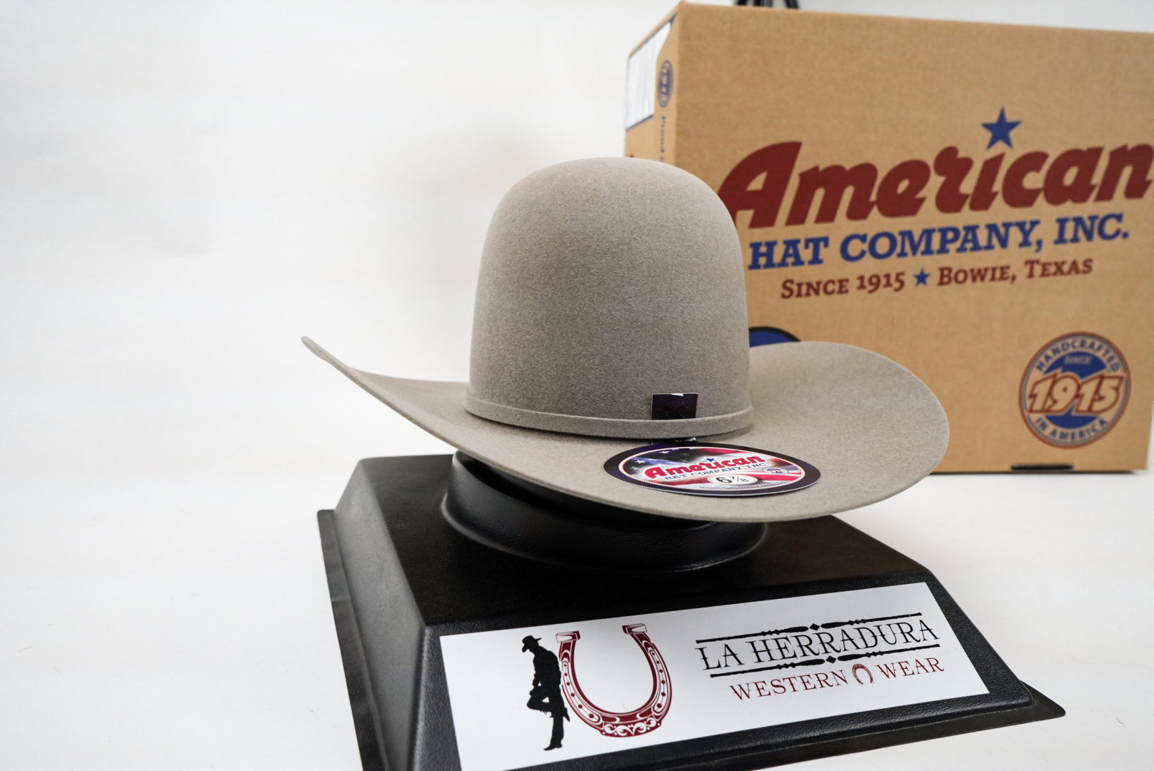 AMERICAN FELT HAT 40X OPEN CROWN NATURAL