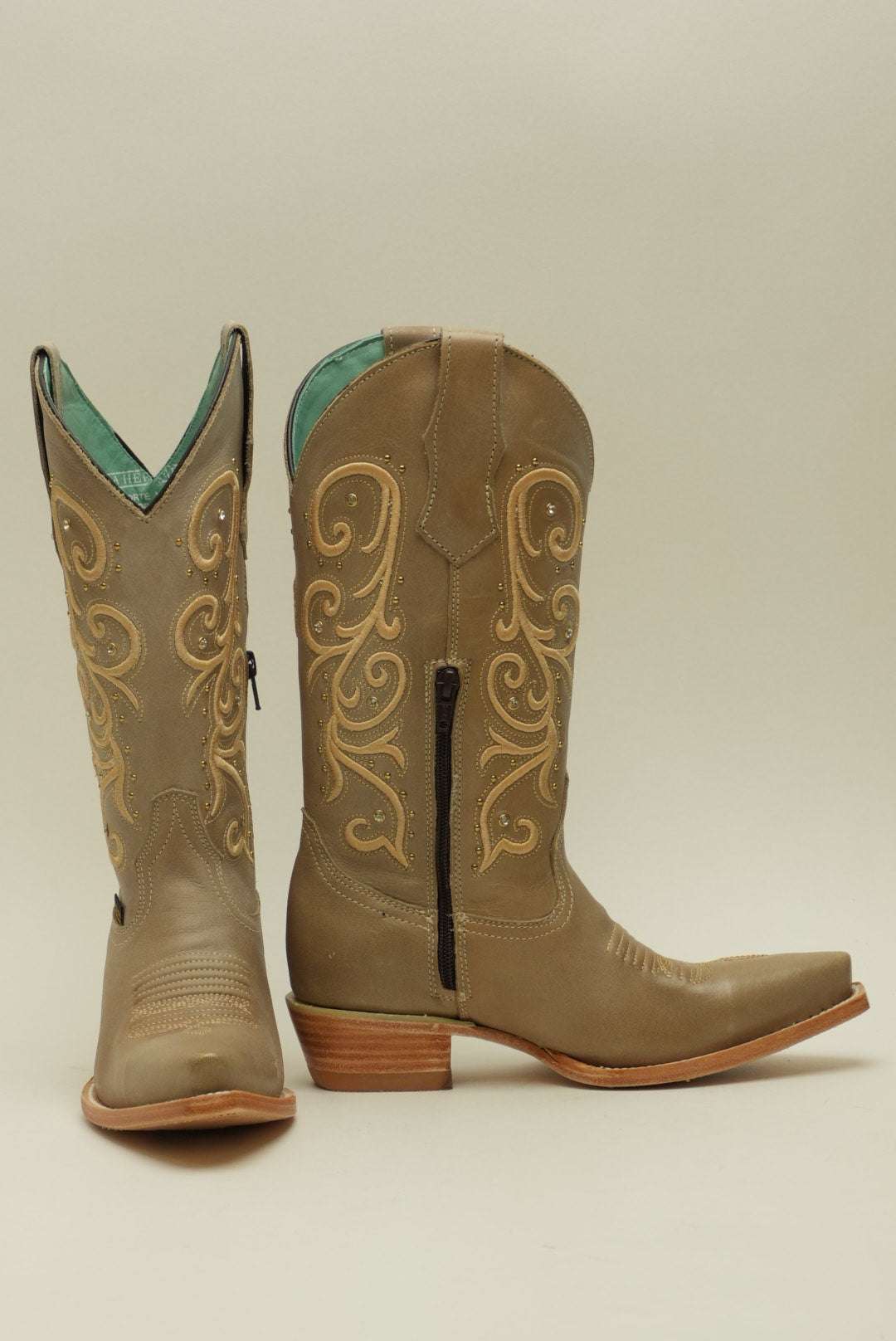 LA HERRADURA WOMEN VINTAGE RUST TALCO CREMA FULL SNIP TOE Laherradurawwnc.com