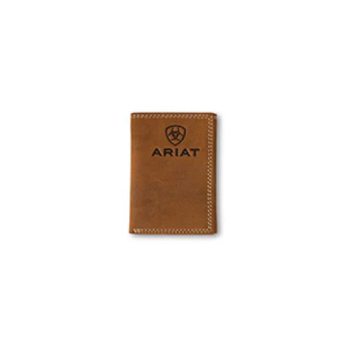 ARIAT BROWN TRIFOLD WALLET -A3548144