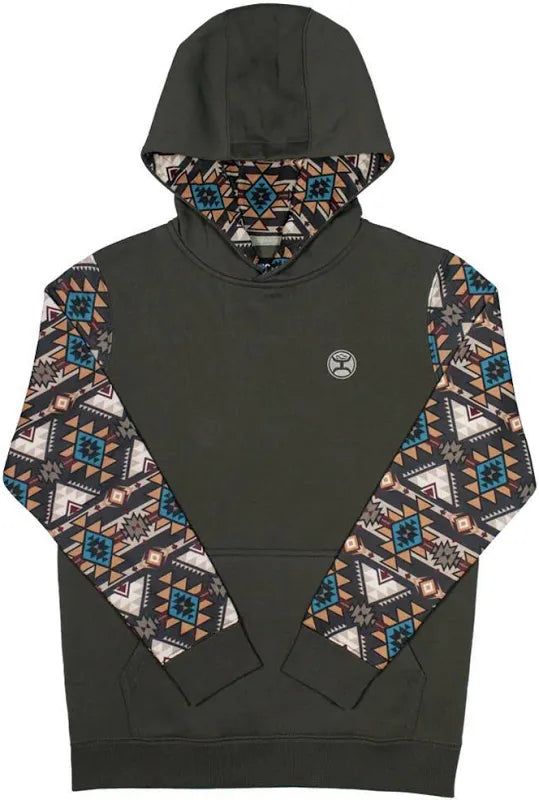 Hooey Youth Boys Brown Hoody HH1191BR