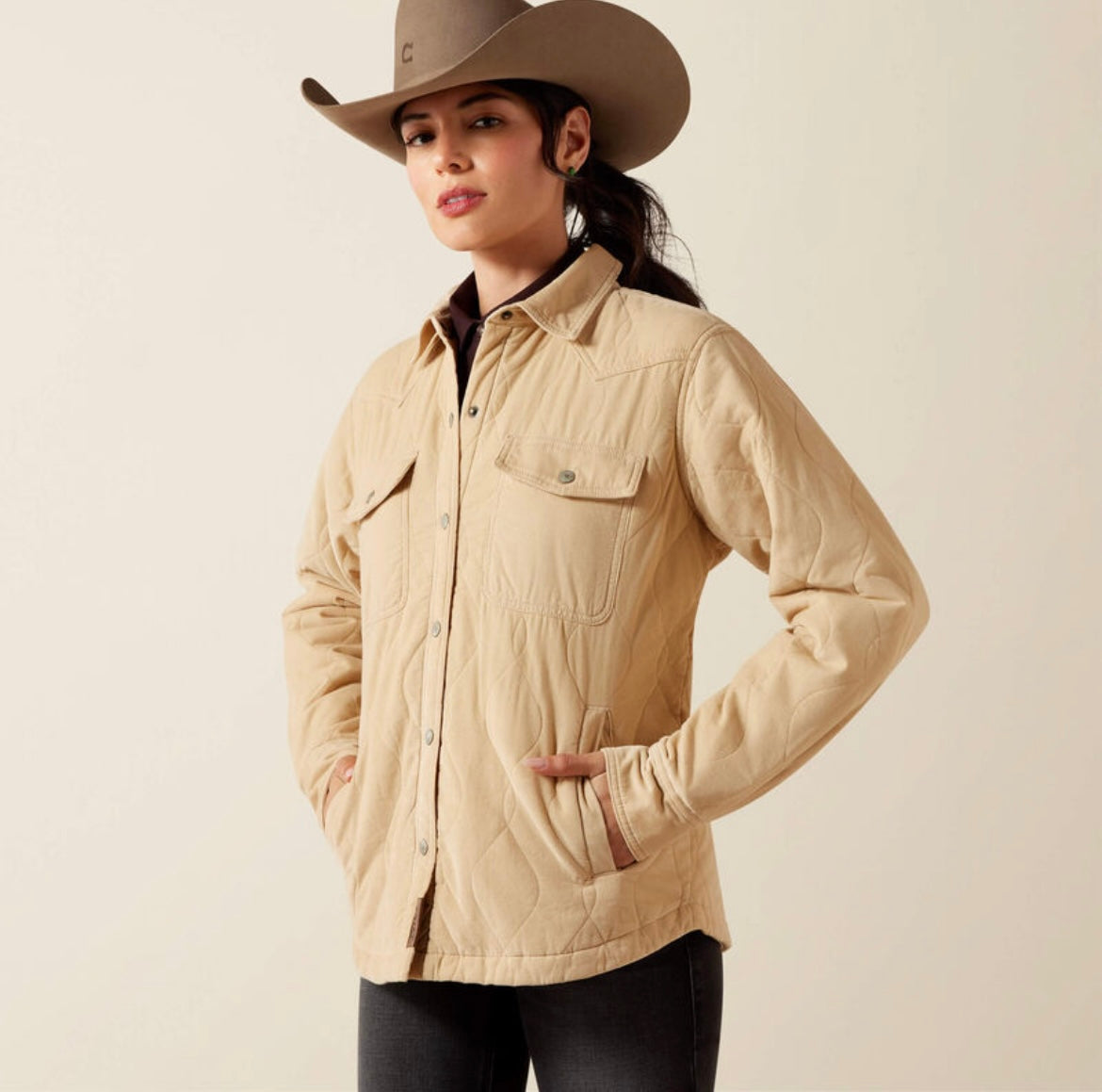 ARIAT WOMEN OBISPO LIGHTWEIGHT JACKET IRISH CREAM 10079340