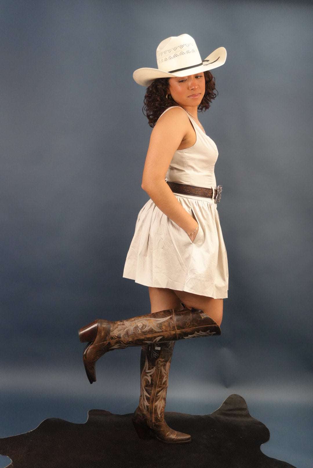 The vintage shop Oyster western dress VID52550 Laherradurawwnc.com