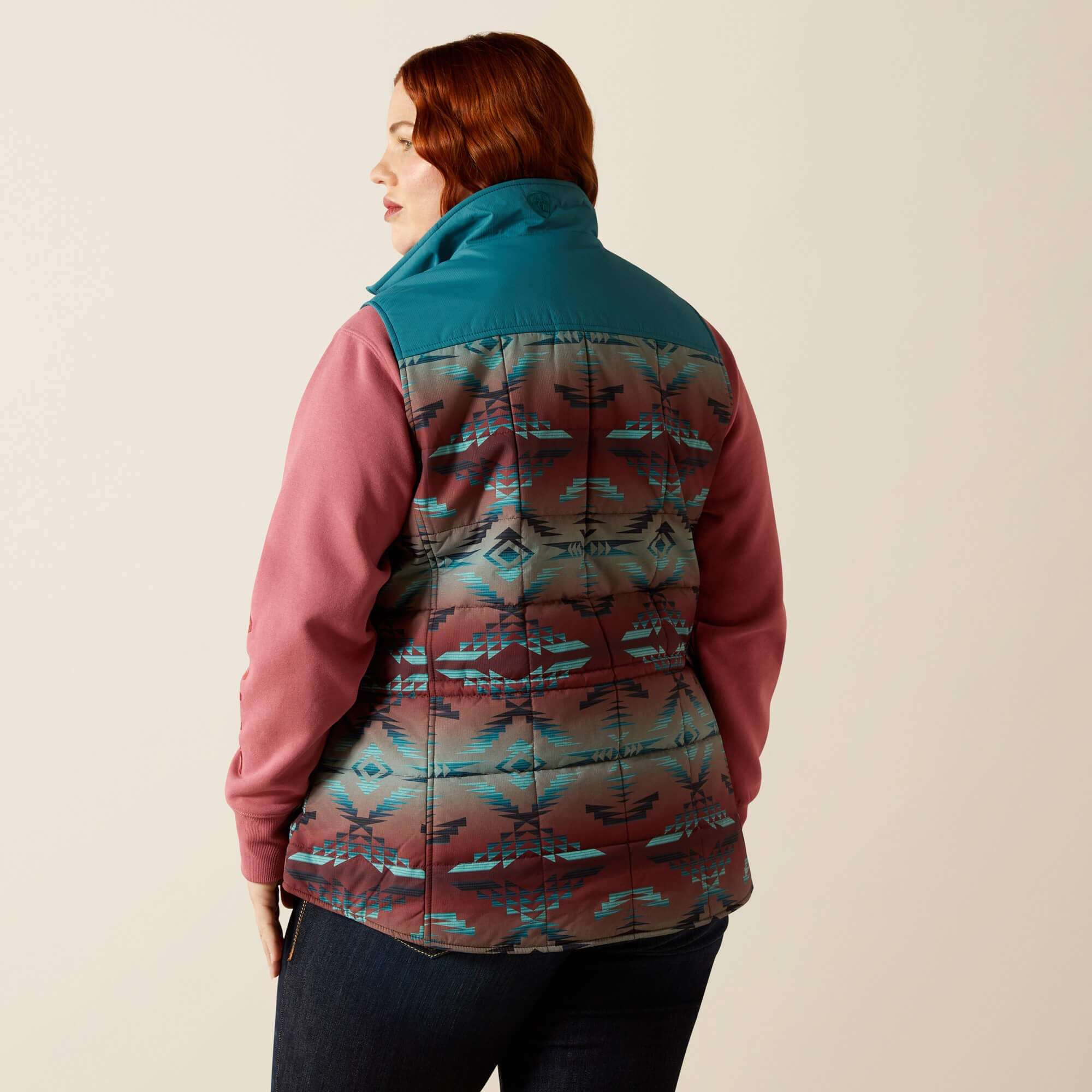 ARIAT WOMENS CRIUS INS VEST DRAGONFLY INEZ BLANKET PRINT 10062552 Laherradurawwnc.com