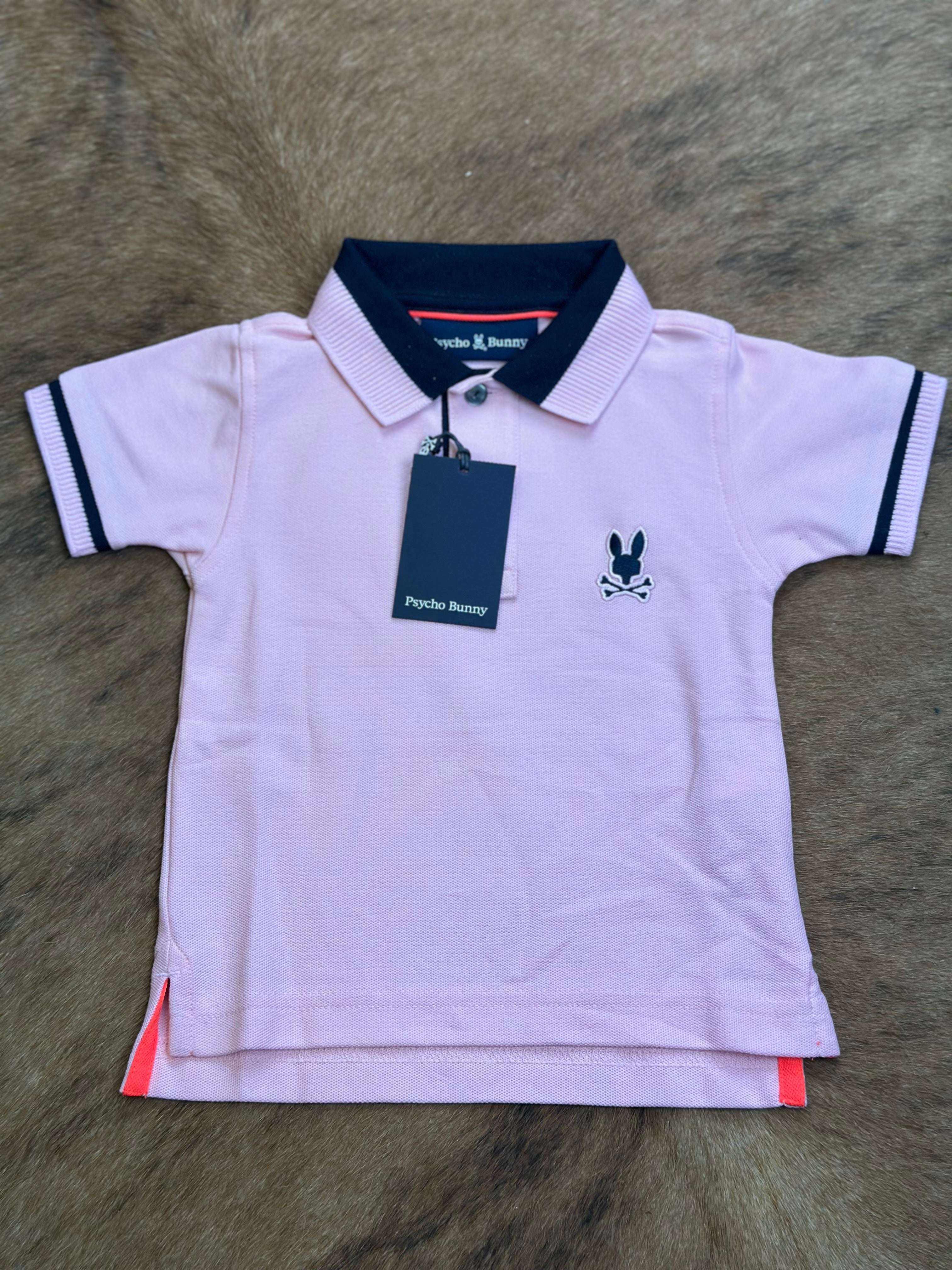 PSYCHO BUNNY KIDS NEWMAN PIQUE POLO ROMANCE ROSE B0K504F200 Laherradurawwnc.com