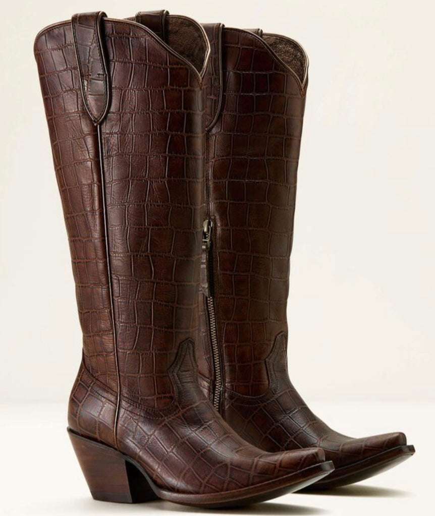 WOMEN’S CASANOVA LUXE ESPRESSO CROC PRINT 10061831 Laherradurawwnc.com