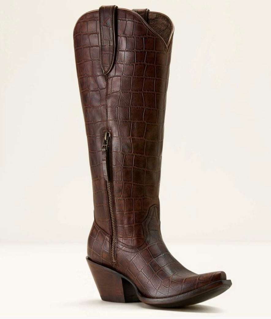 WOMEN’S CASANOVA LUXE ESPRESSO CROC PRINT 10061831 Laherradurawwnc.com
