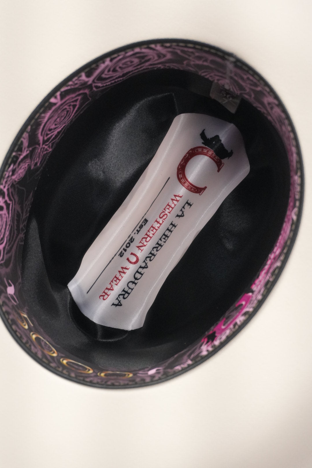 LA HERRADURA WOMEN 5000X ROSAS COPA CHICA BRIM 3 1/2 ESTILO SINALOA