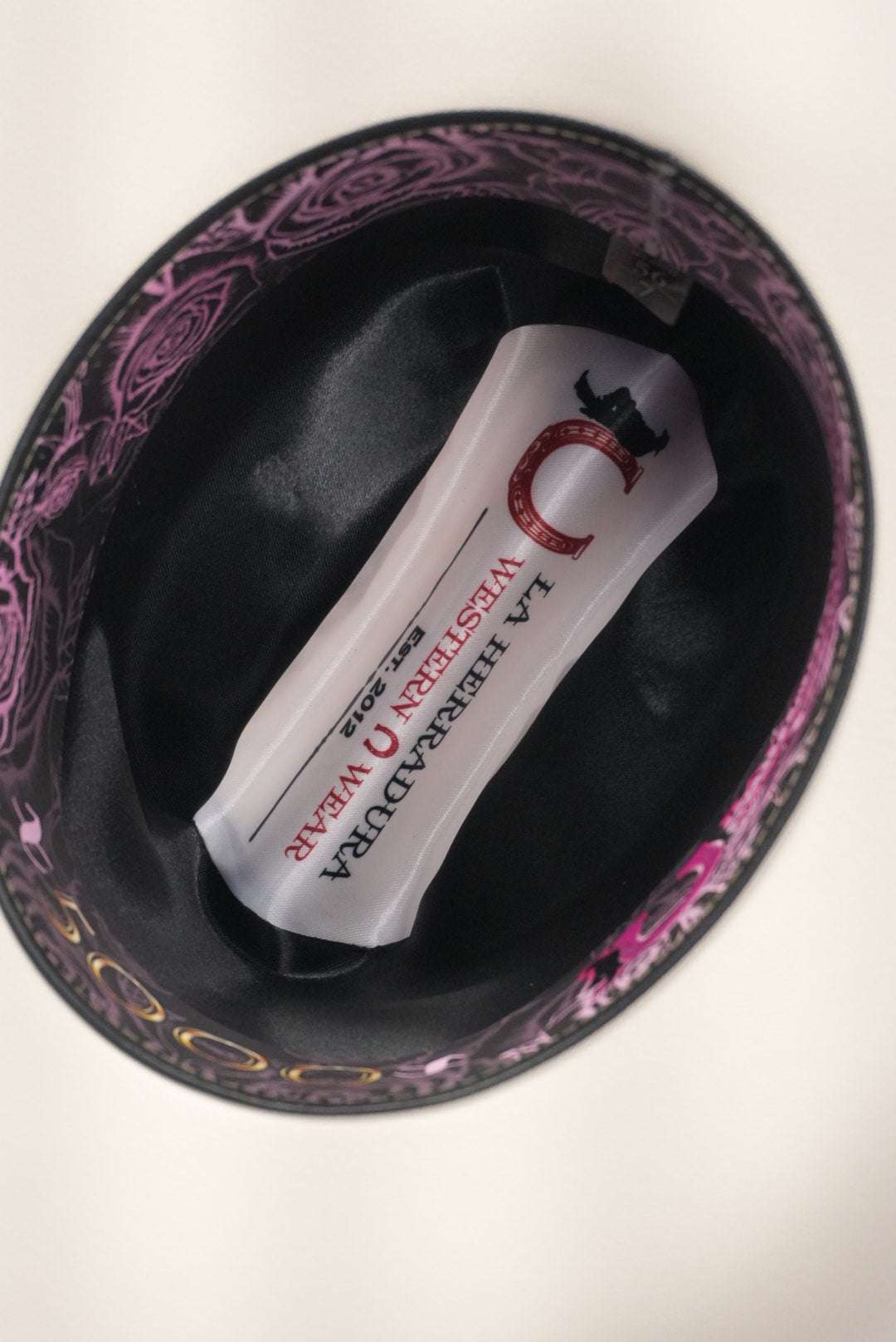 LA HERRADURA WOMEN 5000X ROSAS COPA CHICA BRIM 3 1/2 ESTILO SINALOA Laherradurawwnc.com