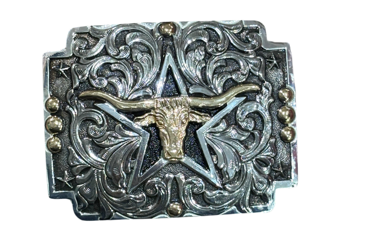 CRUMRINE LONGHORN SKULL BUCKLE-C10020