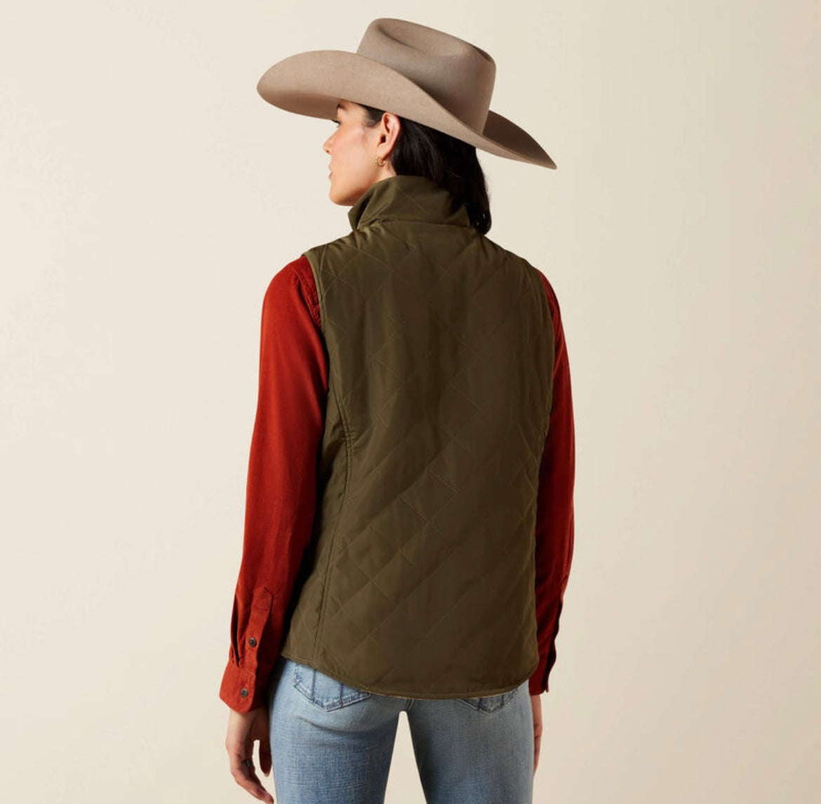 ARIAT WOMEN DILON VEST GREEN 10079319