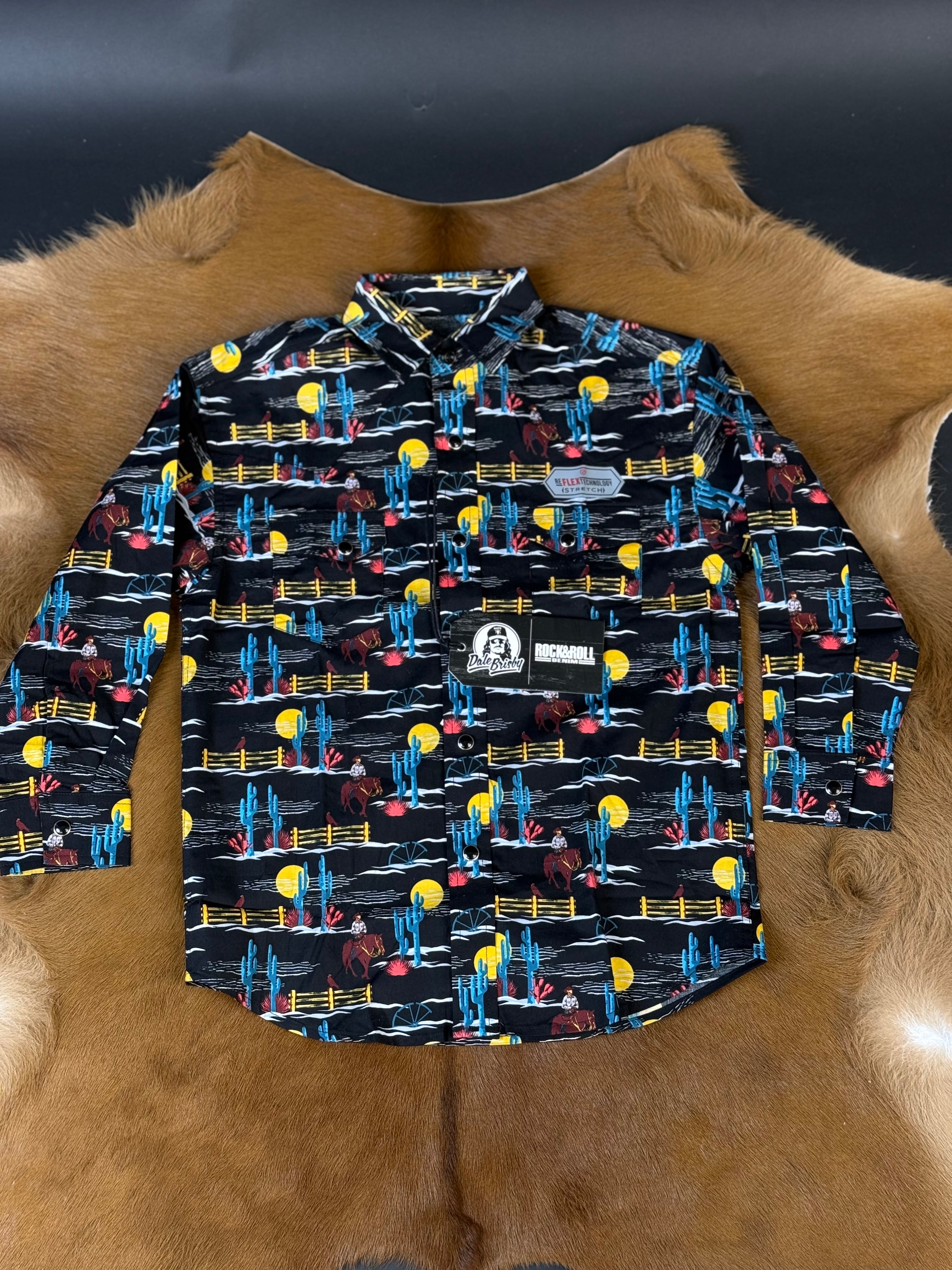 ROCK&ROLL BOY DALE LS SNAP BLACK DESERT-RRBSOSRZ82