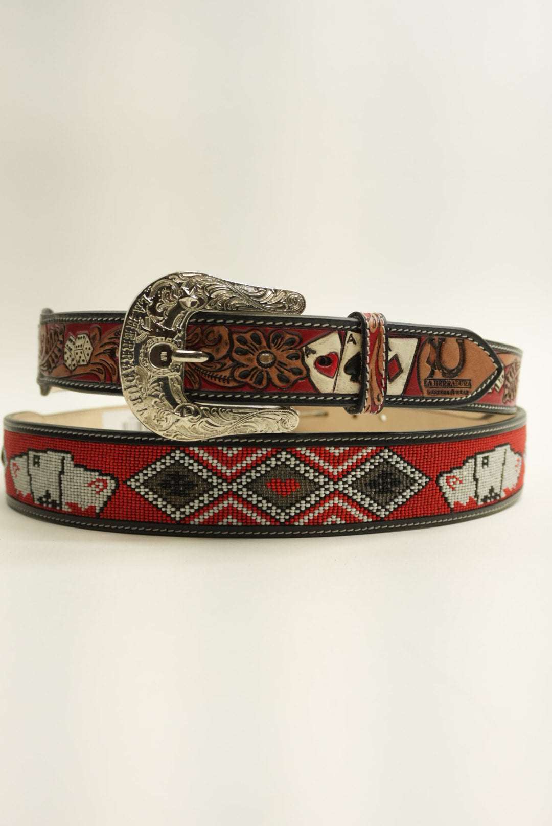 LA HERRADURA RED CASINO BELT NEW DESIGN Laherradurawwnc.com