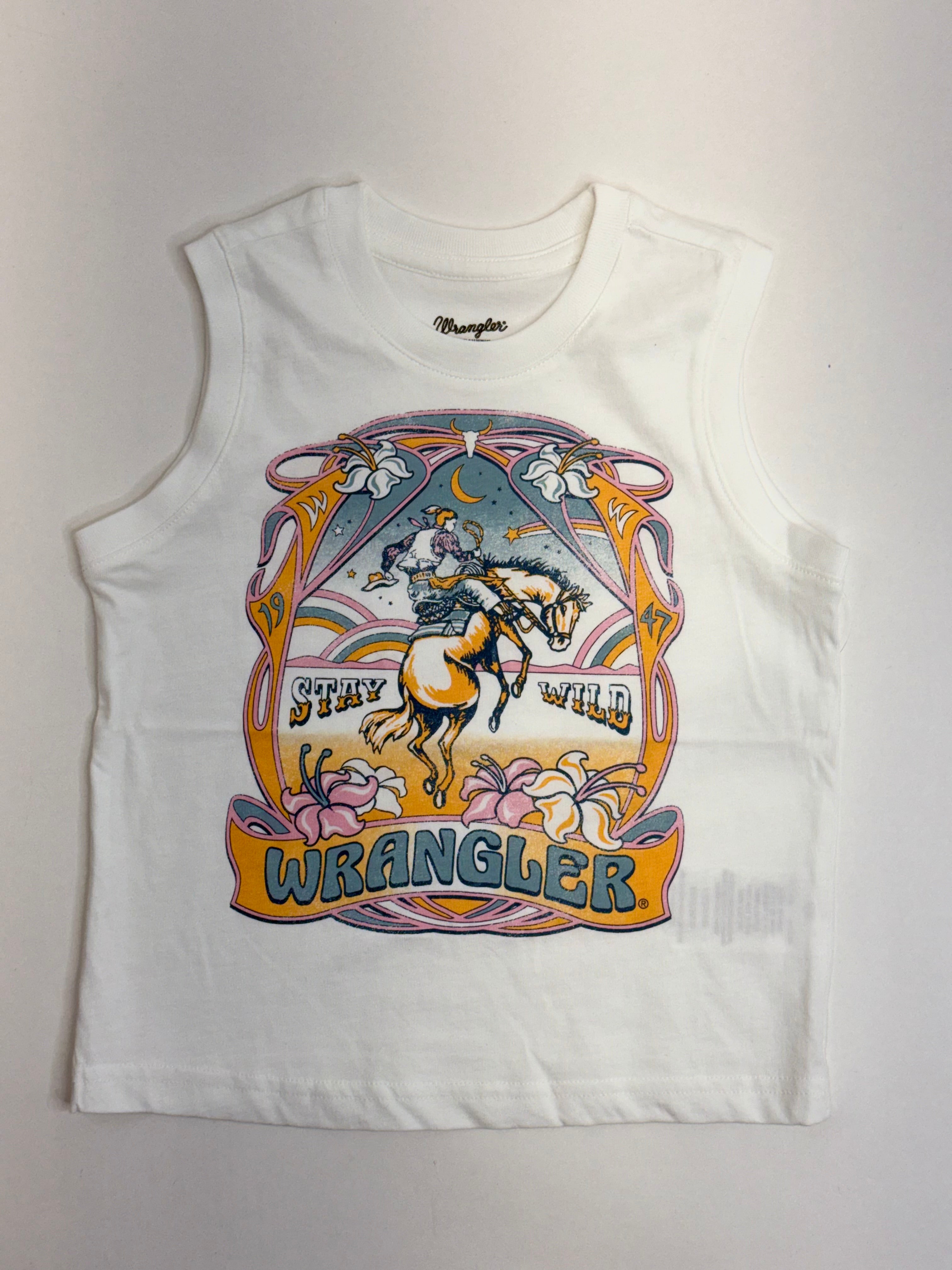 WRANGLER GIRLS STAY WILD RIDING T-SHIRT 112375180