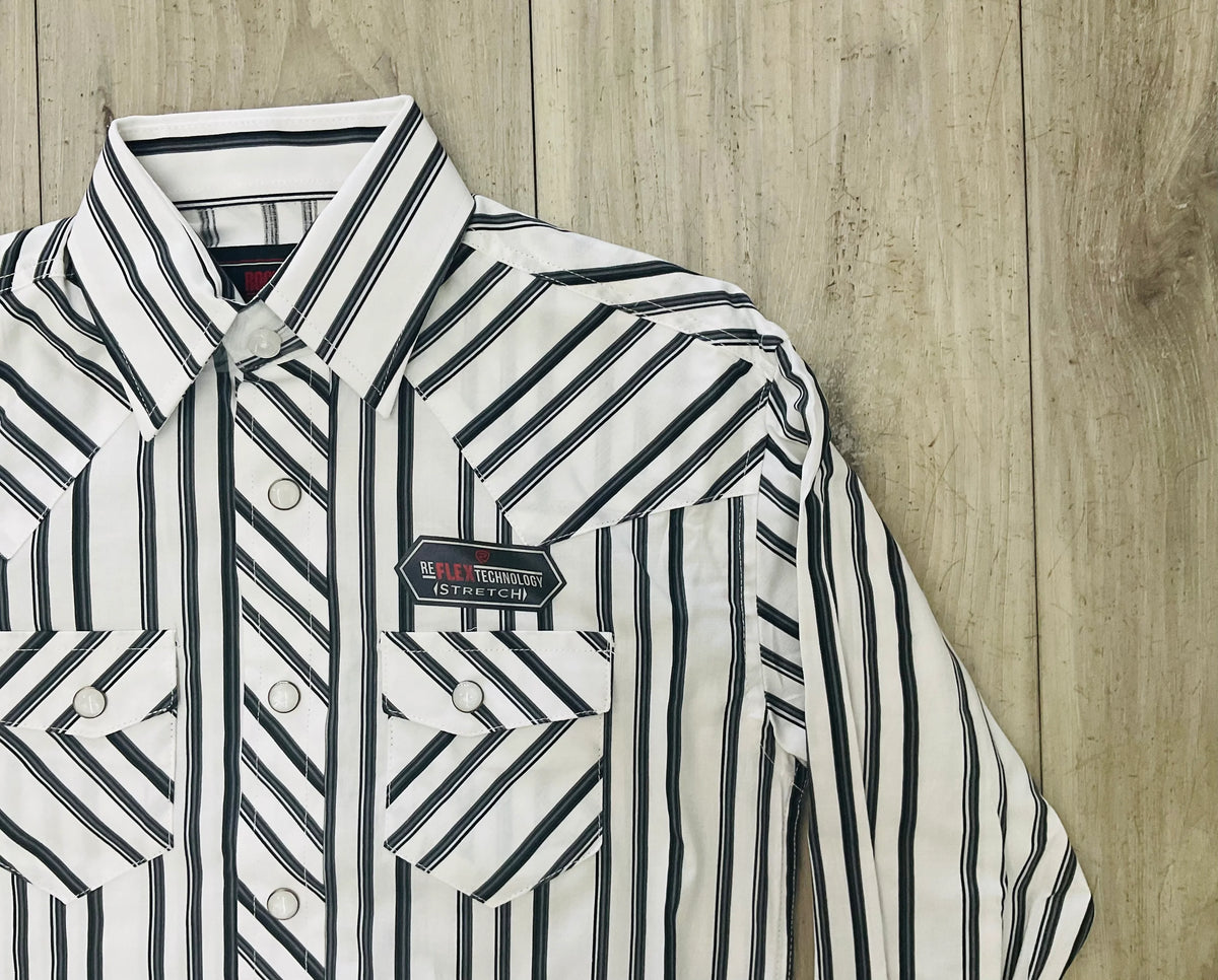 ROCK&ROLL BOYS RR RAYAS ESTAMPADO MANGA LARGA GRIS BROCHES - BBN2S09423