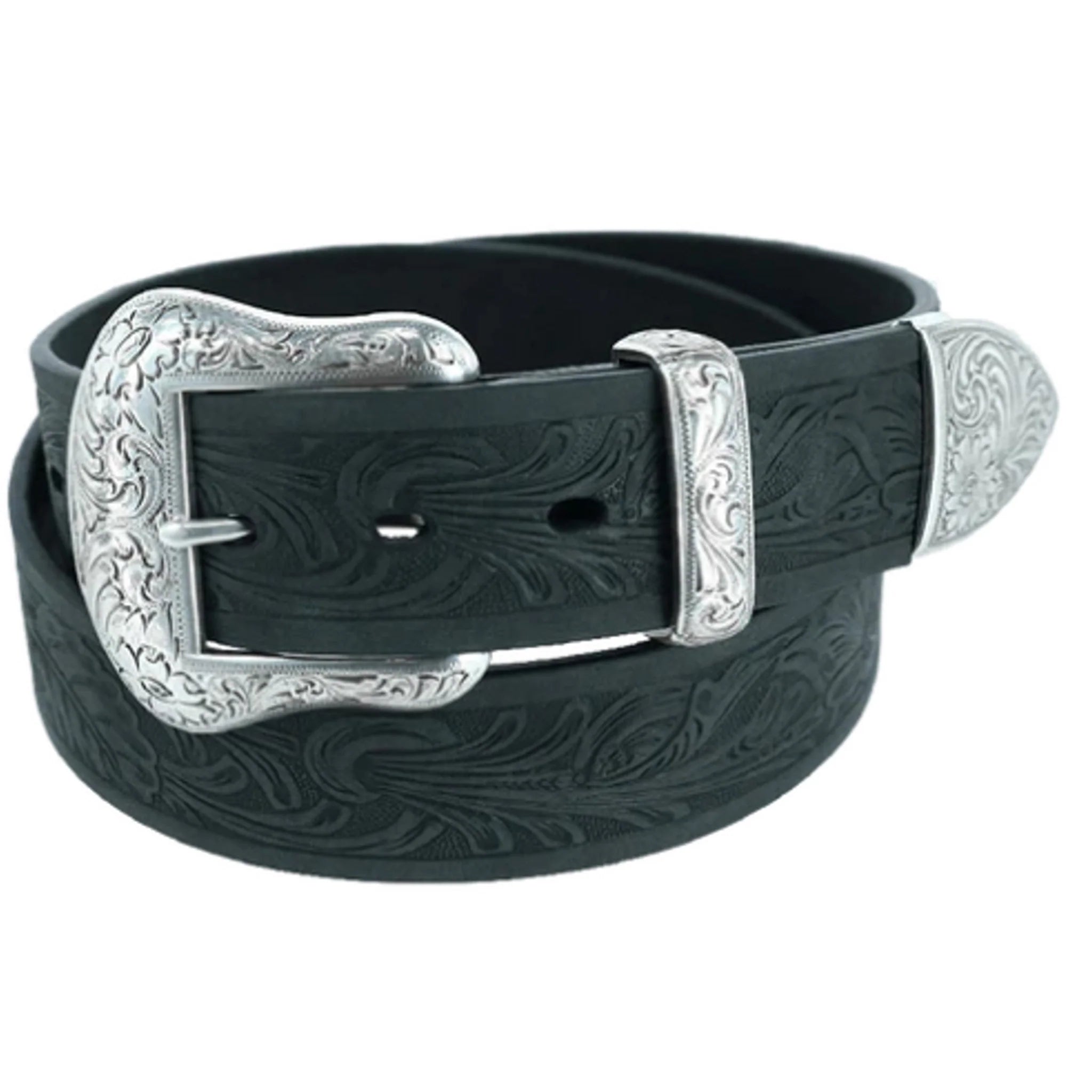 ARIAT BELT WOMENS BLACK METAL TIP A1038401