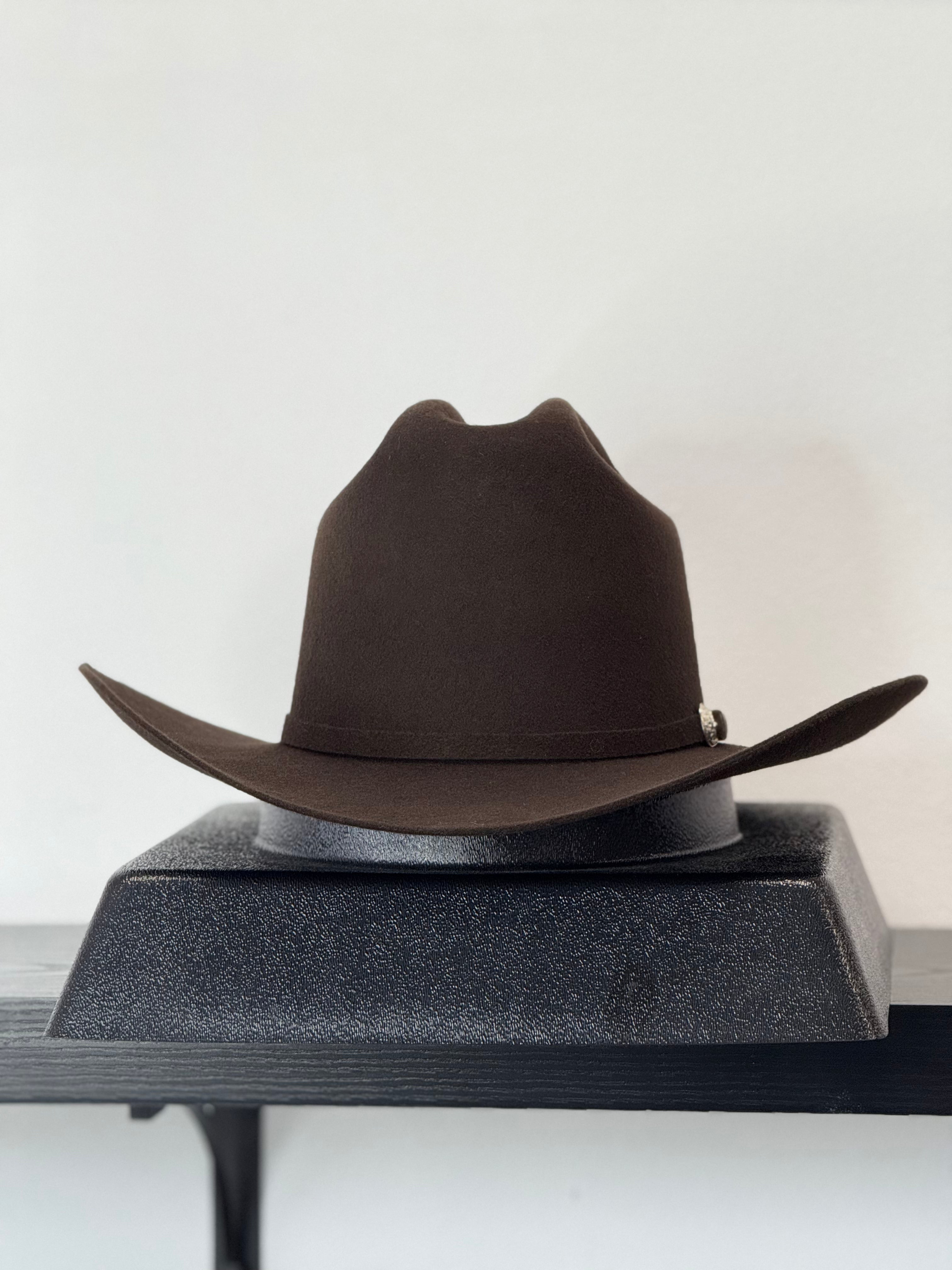 RDR 4X CHOCOLATE FELT HAT SINALOA STYLE