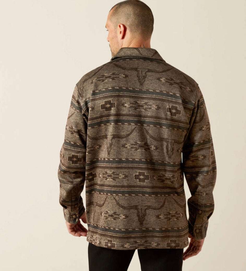 MENS ARIAT JACKET CALDWELL PRINTED SHRT 10062681 Laherradurawwnc.com