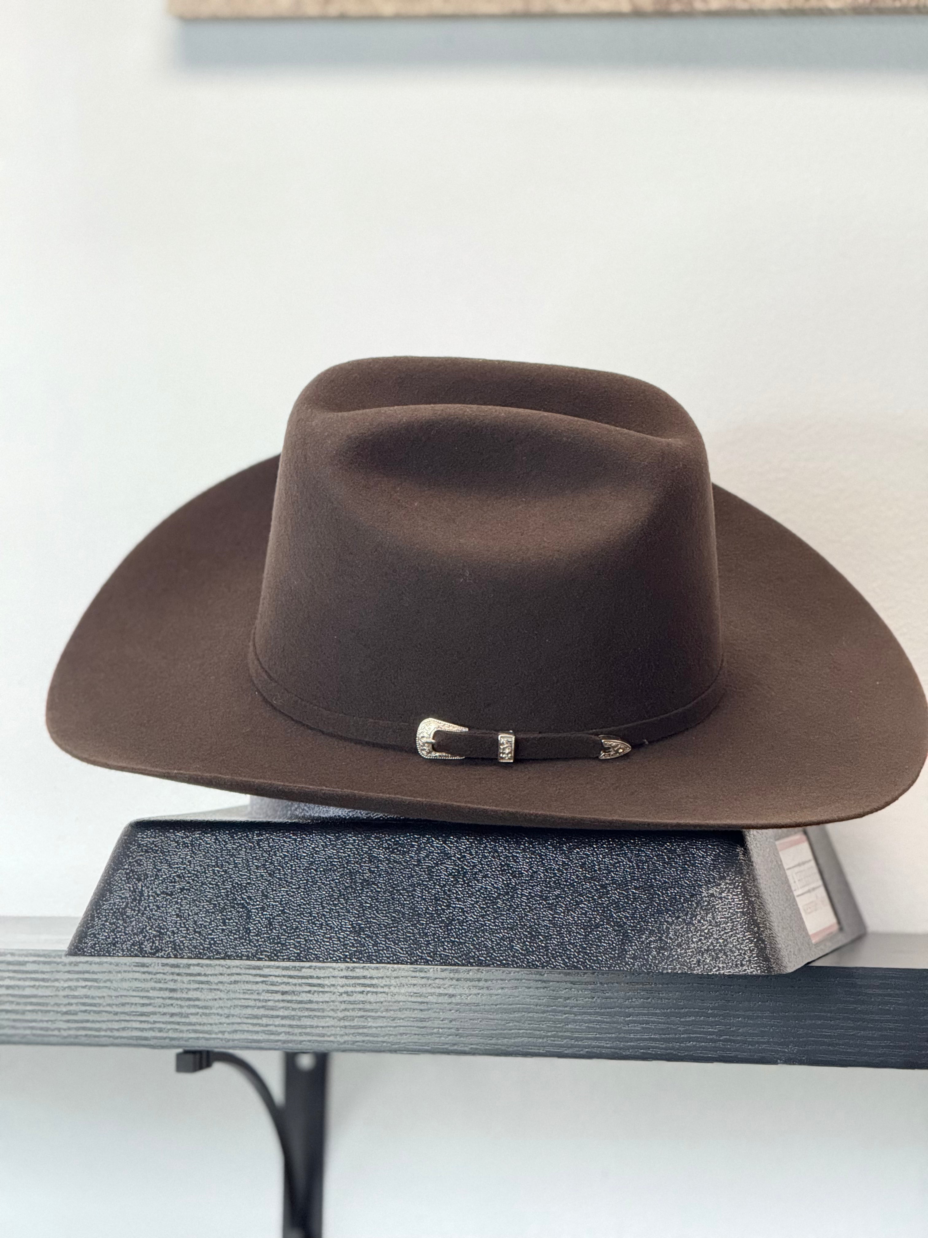 RDR 4X CHOCOLATE FELT HAT SINALOA STYLE