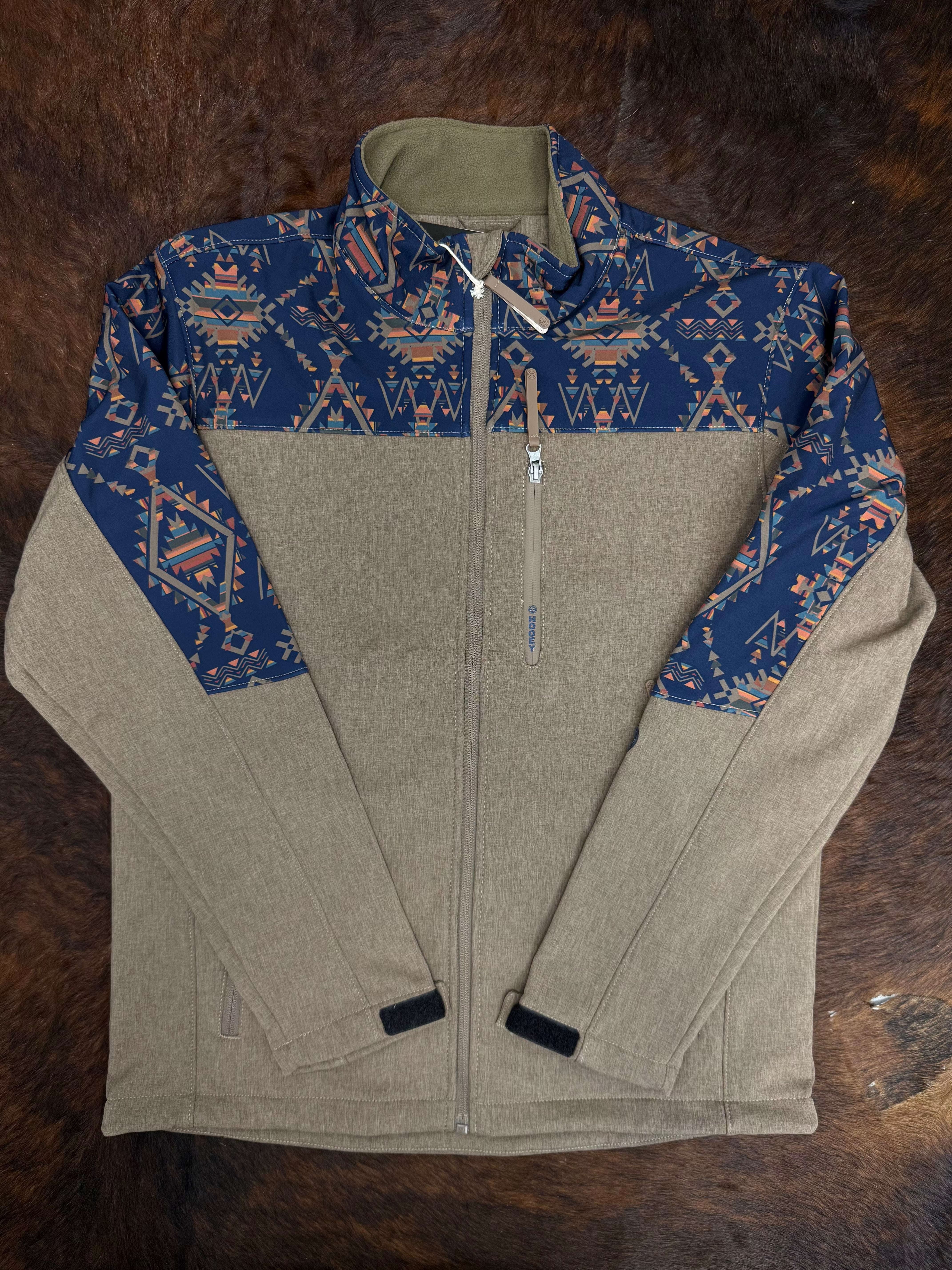 HOOEY MENS JACKSON SOFTSHELL SHITAKE BROWN FULL ZIP HJ169BRAZ Laherradurawwnc.com