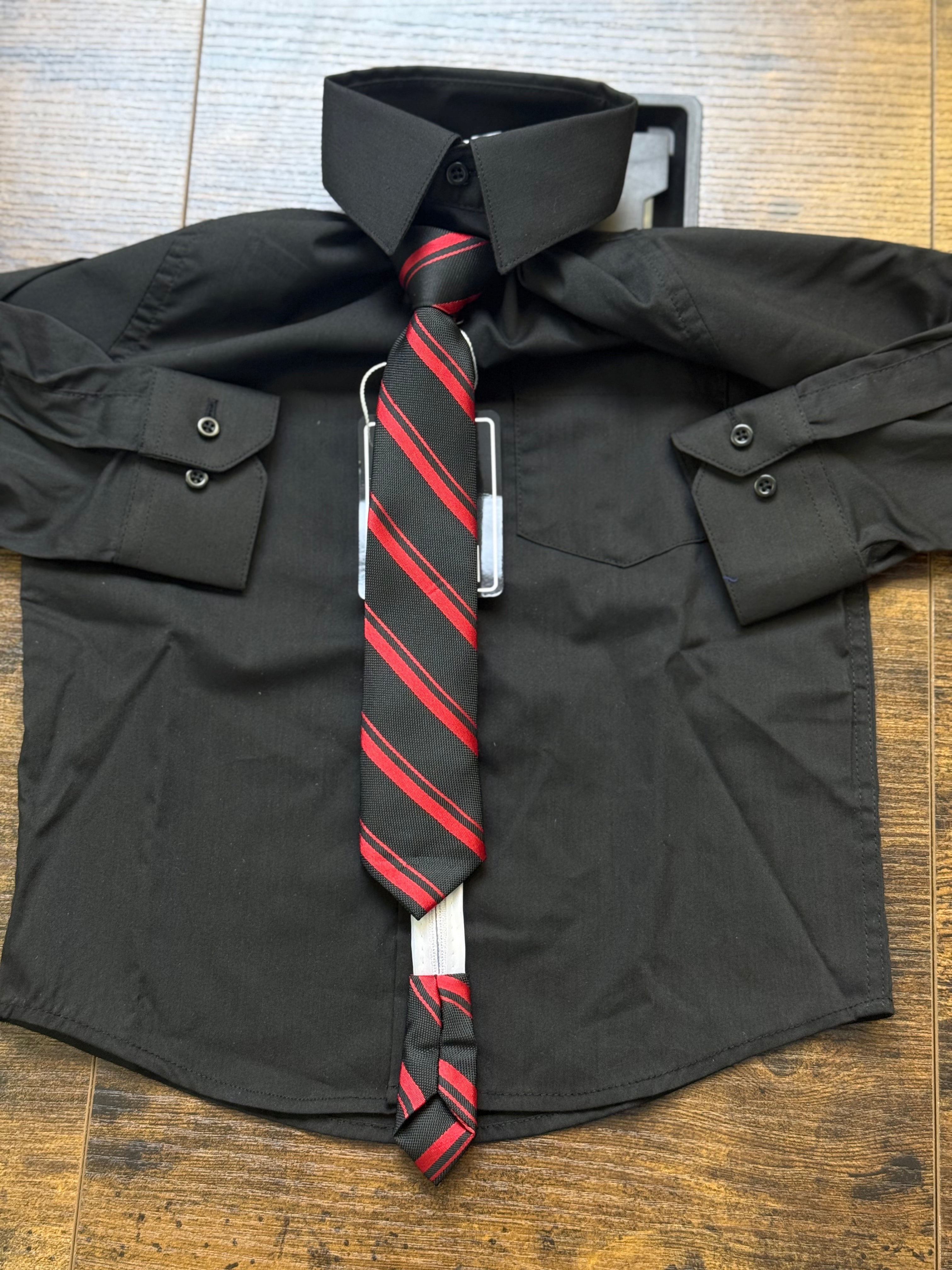 PATRONCITO KIDS SHIPS LONG SLEEVE CHILD BLACK 1B Laherradurawwnc.com