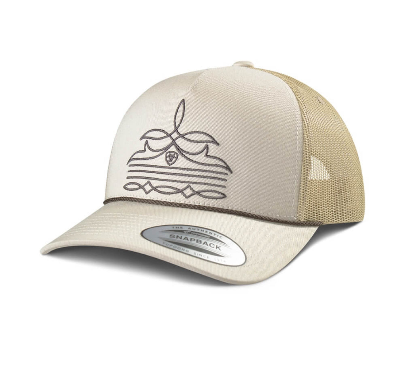 ARIAT CAP TAN STITCHING